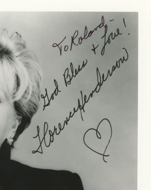 Florence Henderson Brady Bunch Autographed Signed 8x10 Photo AMCo COA 28790, image 2
