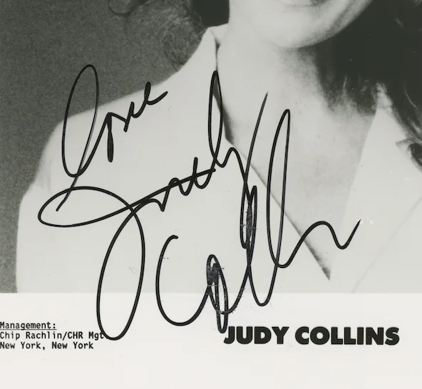 Judy Collins American Singer Autographed Signed 8x10 Photo AMCo COA 28381, изображение 2