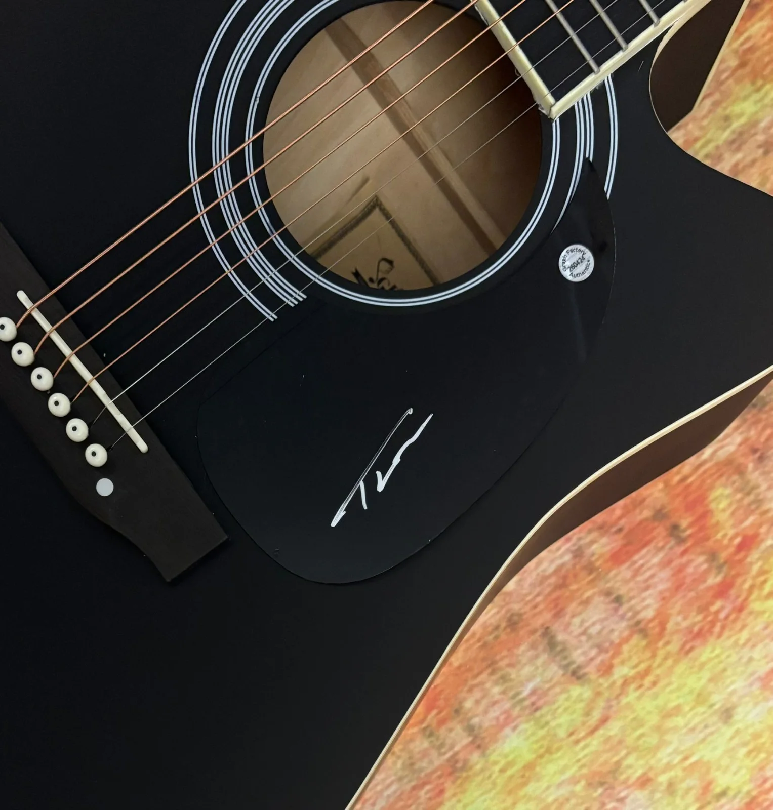 GFA Wind Up Misson' You * TUCKER WETMORE * Signed 41" Acoustic Guitar COA, изображение 5