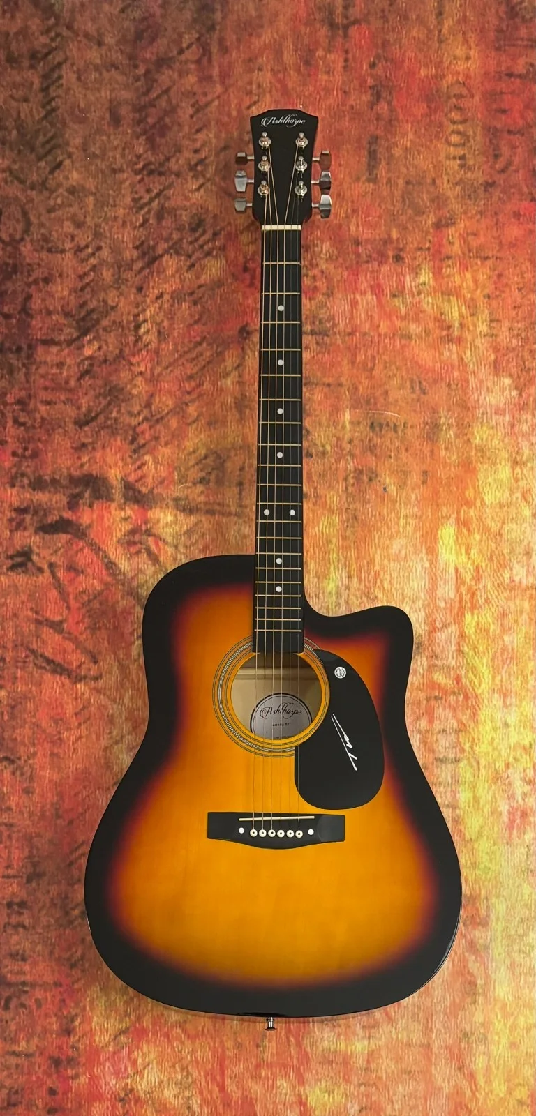 GFA Wind Up Misson' You * TUCKER WETMORE * Signed 41" Acoustic Guitar COA, image 2