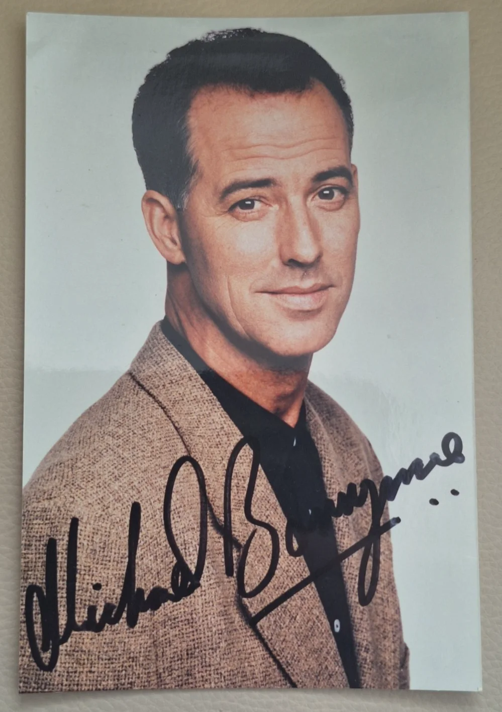 VINTAGE GLOSSY PHOTOGRAPH HAND SIGNED AUTOGRAPH MICHAEL BARRYMORE COMEDIAN, изображение 2