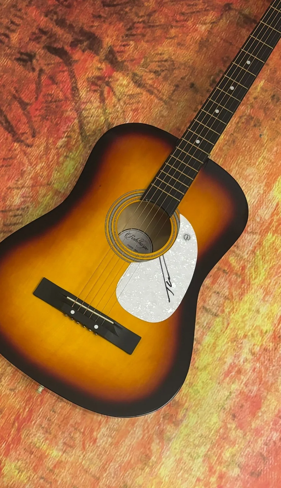 GFA Wind Up Misson' You * TUCKER WETMORE * Signed Acoustic Guitar COA, image 3