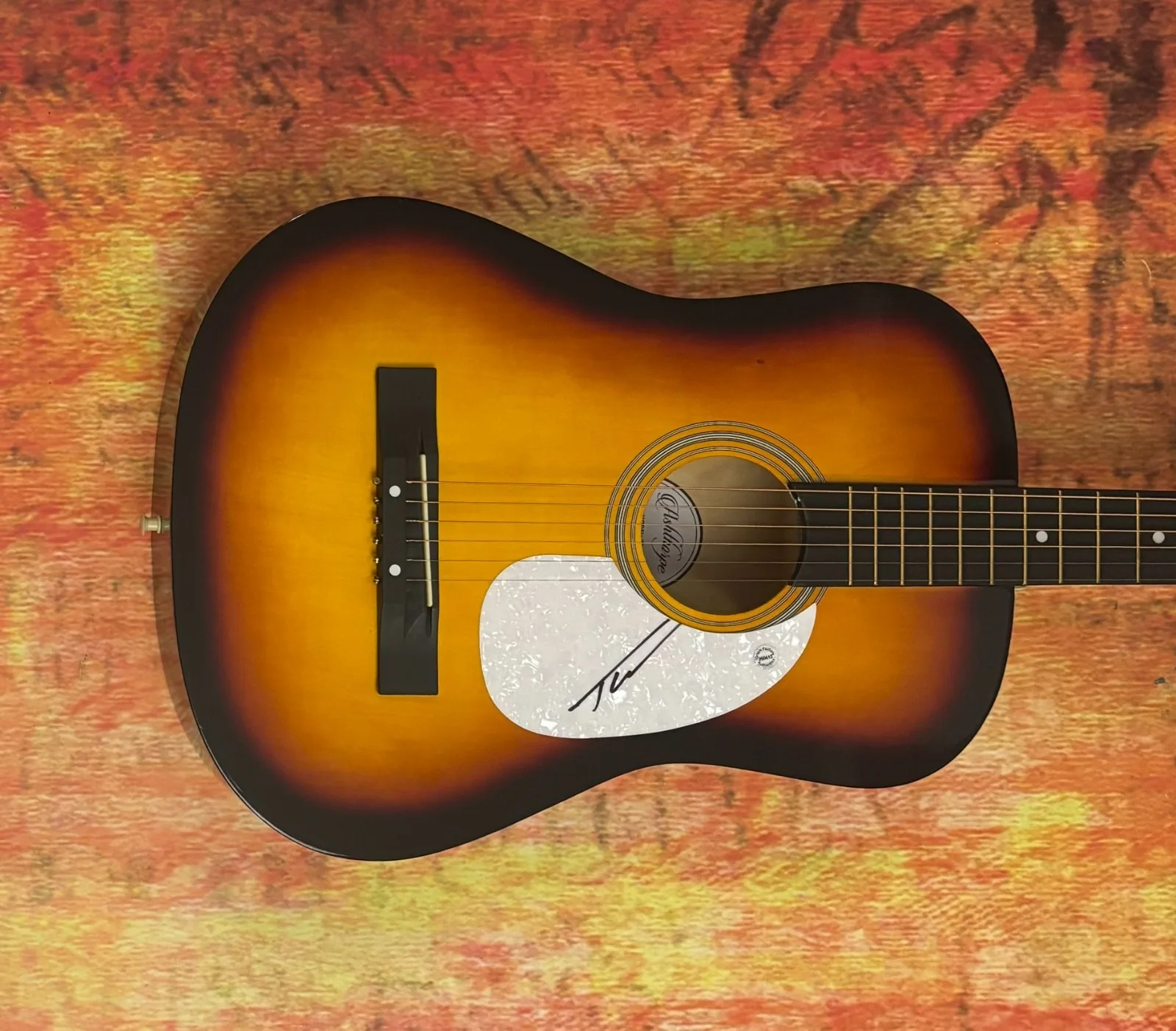 GFA Wind Up Misson' You * TUCKER WETMORE * Signed Acoustic Guitar COA, image 4