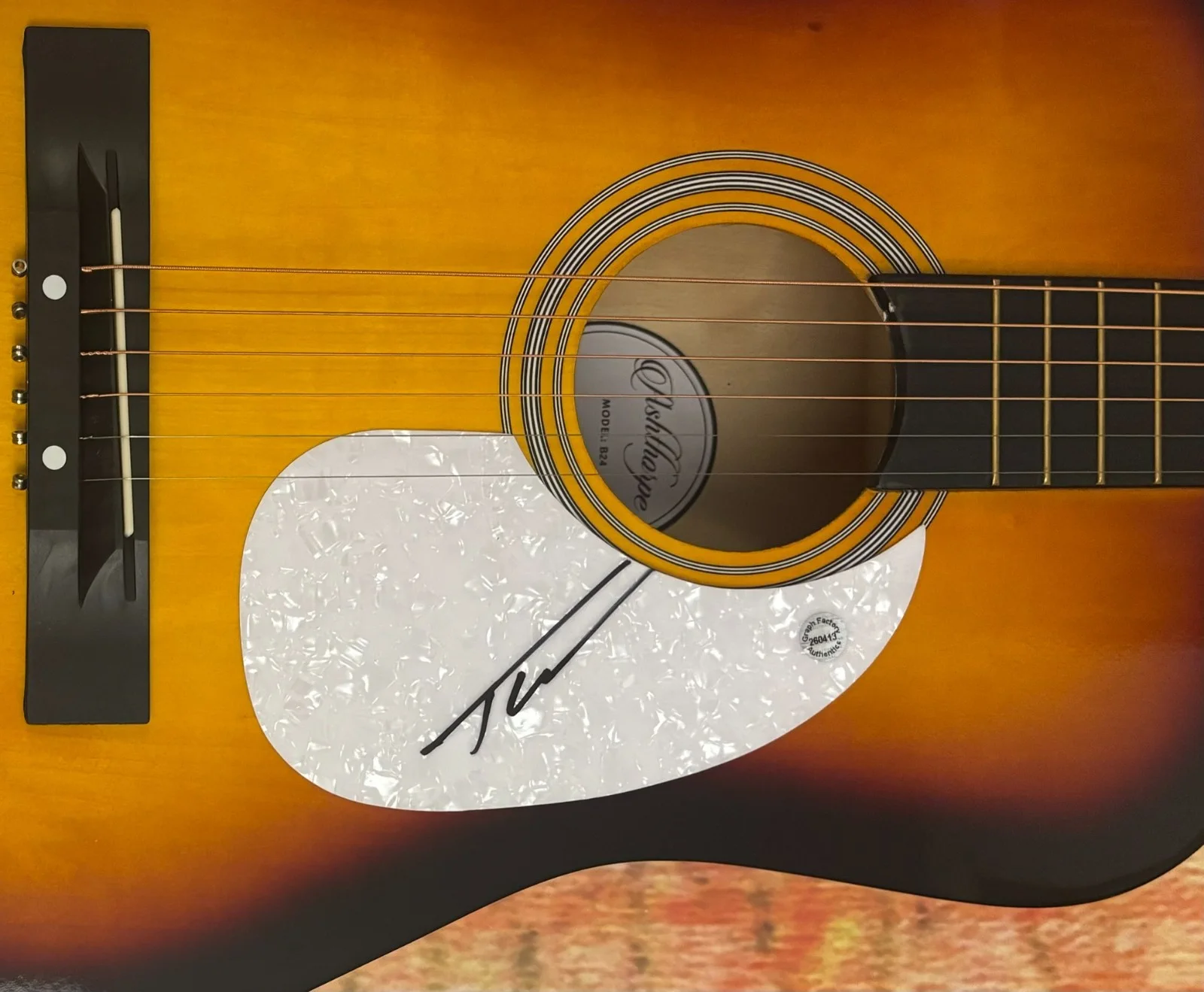 GFA Wind Up Misson' You * TUCKER WETMORE * Signed Acoustic Guitar COA, image 5