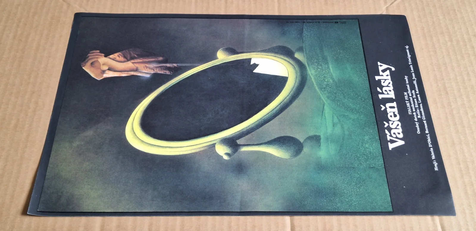 PASSION OF LOVE 1981, ORIGINAL A3 CZECH MOVIE POSTER, ZDENEK VLACH, изображение 3