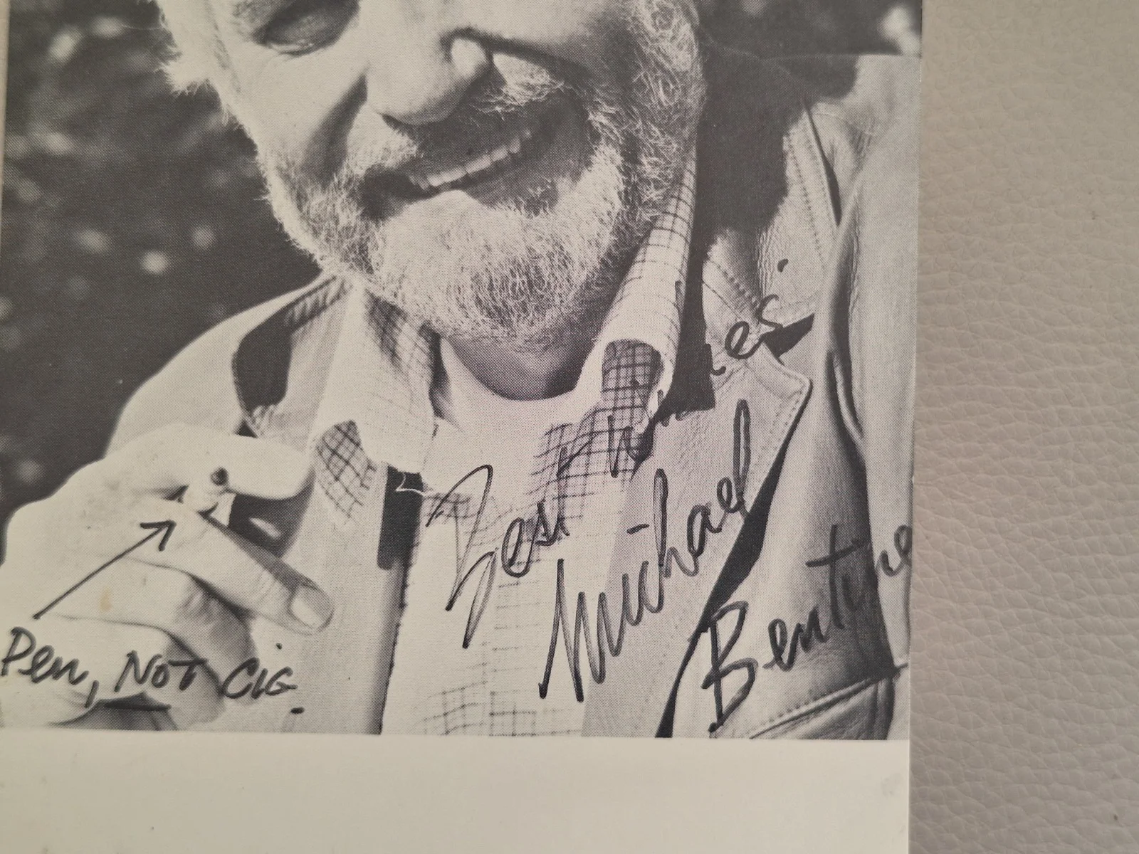 VINT PROMO PHOTOGRAPH HAND SIGNED AUTOGRAPH MICHAEL BENTINE ACTOR COMEDIAN/ACTOR, image 3