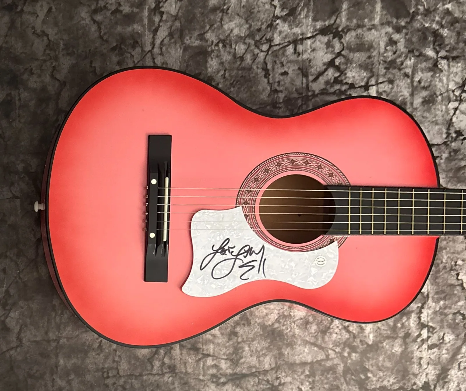 GFA What Happens in a Small Town * LINDSAY ELL * Signed Acoustic Guitar COA, image 2