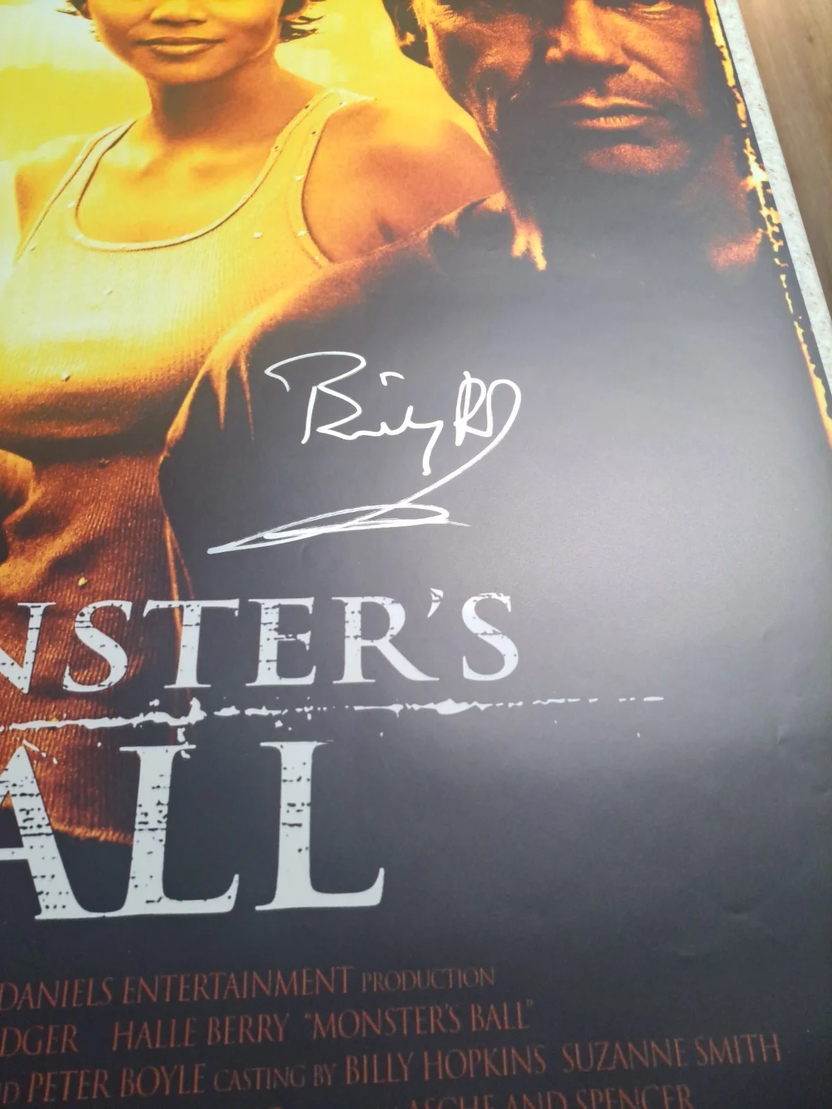 Billy Bob Thornton — BILLY BOB THORNTON SIGNED " MONSTER'S BALL" MOVIE POSTER 27x40 JSA COA, изображение 2