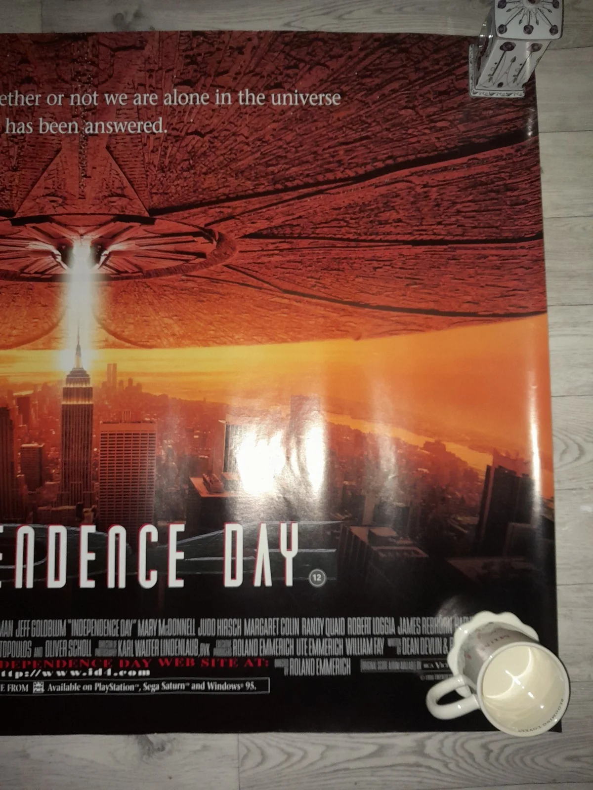 INDEPENDENCE DAY (1996) RARE ROLLED original main UK quad poster 40" x 30", изображение 2