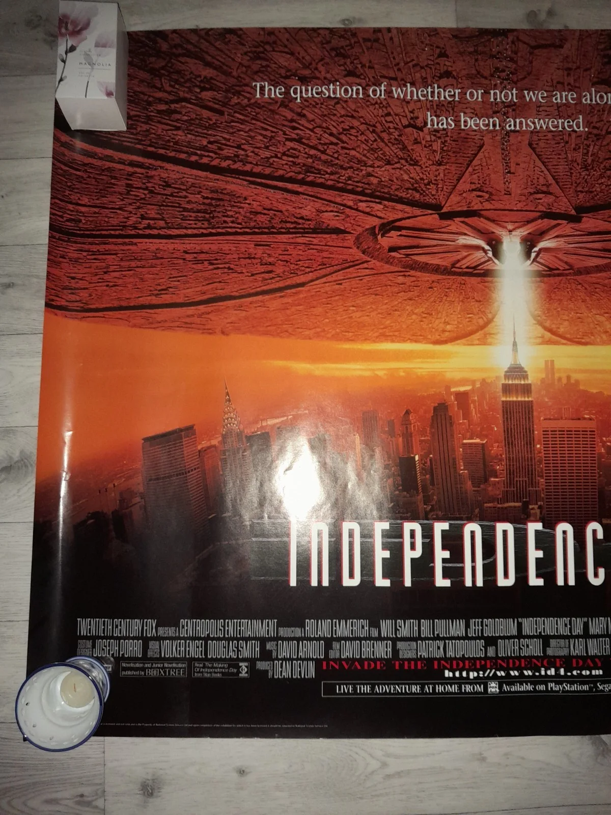 INDEPENDENCE DAY (1996) RARE ROLLED original main UK quad poster 40" x 30", изображение 3