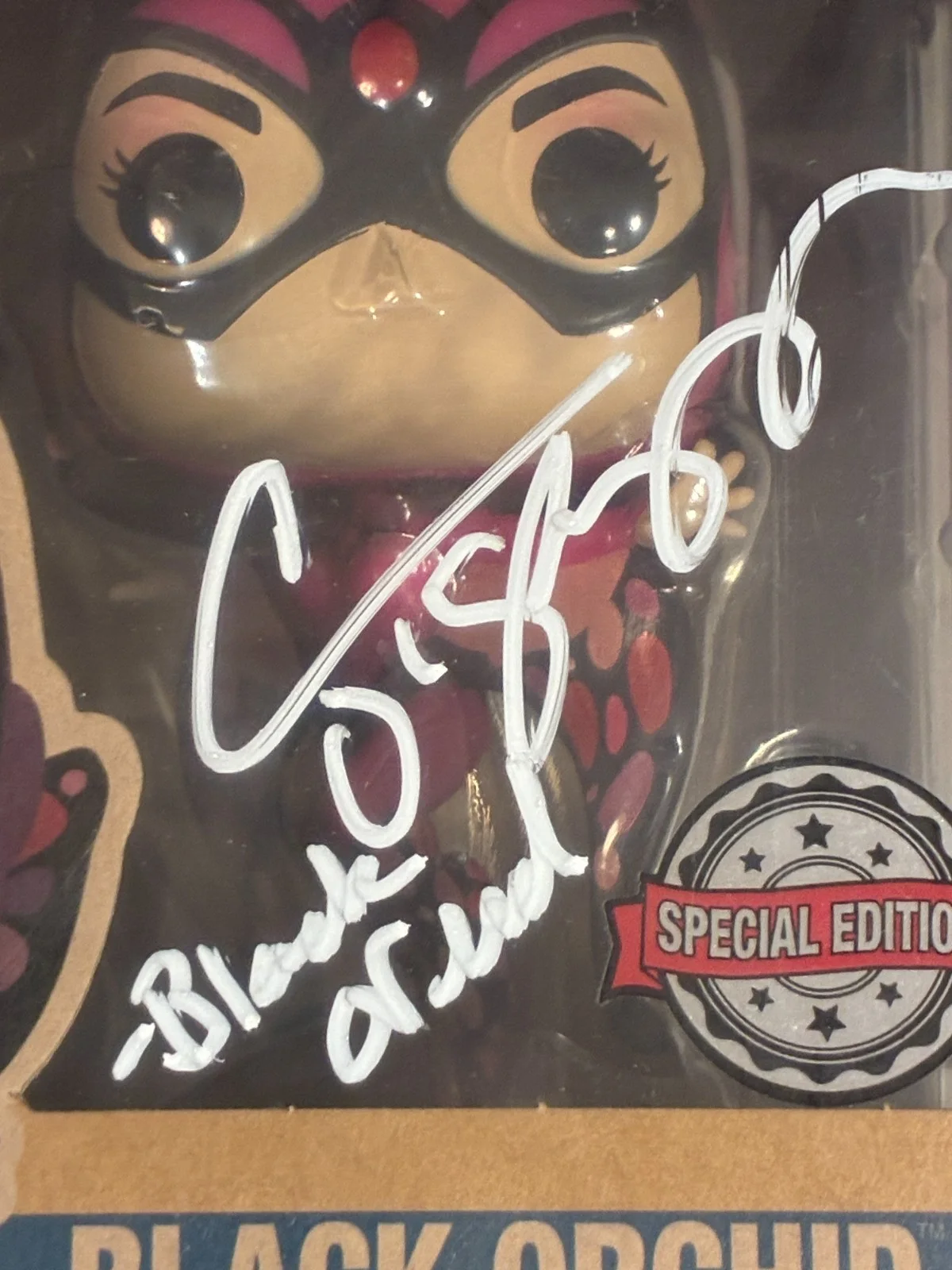 Colleen O'Shaughnessy Autographed Funko Pop Justice League #435 Black Orchid, изображение 2