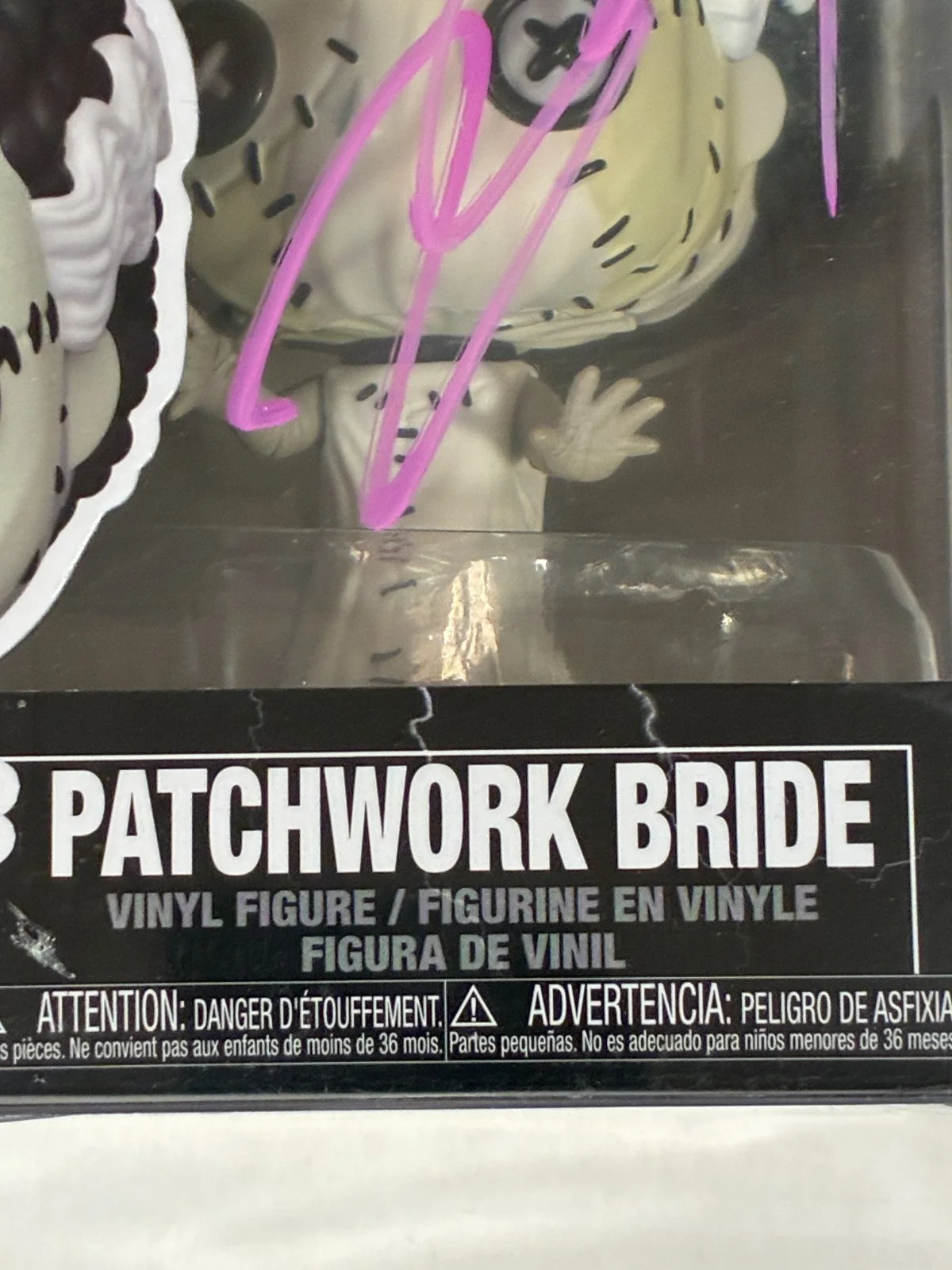 JESSIE BUCKLEY. Funko Pop SIGNED Monster "THE PATCHWORK BRIDE" With COA, image 3