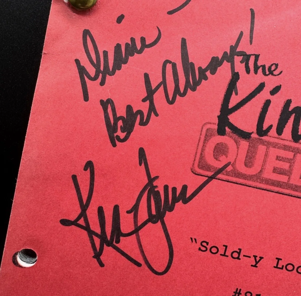 cast — CAST-SIGNED "KING OF QUEENS" AUTO SCRIPT EPISODE #818, KEVIN JAMES JERRY STILLER, изображение 2