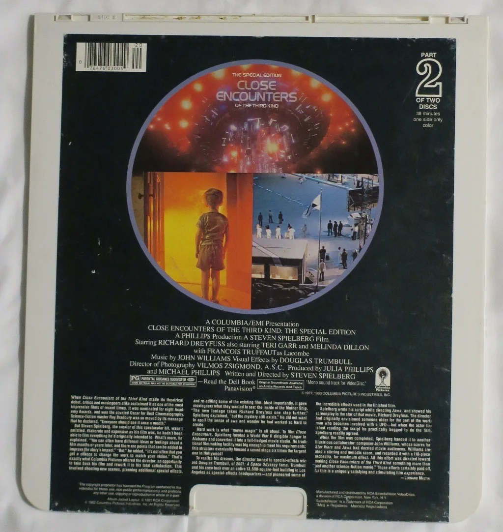 Richard Dreyfus Signed Close Encounters of the Third Kind Laser Disc PSA#AQ81075, изображение 2