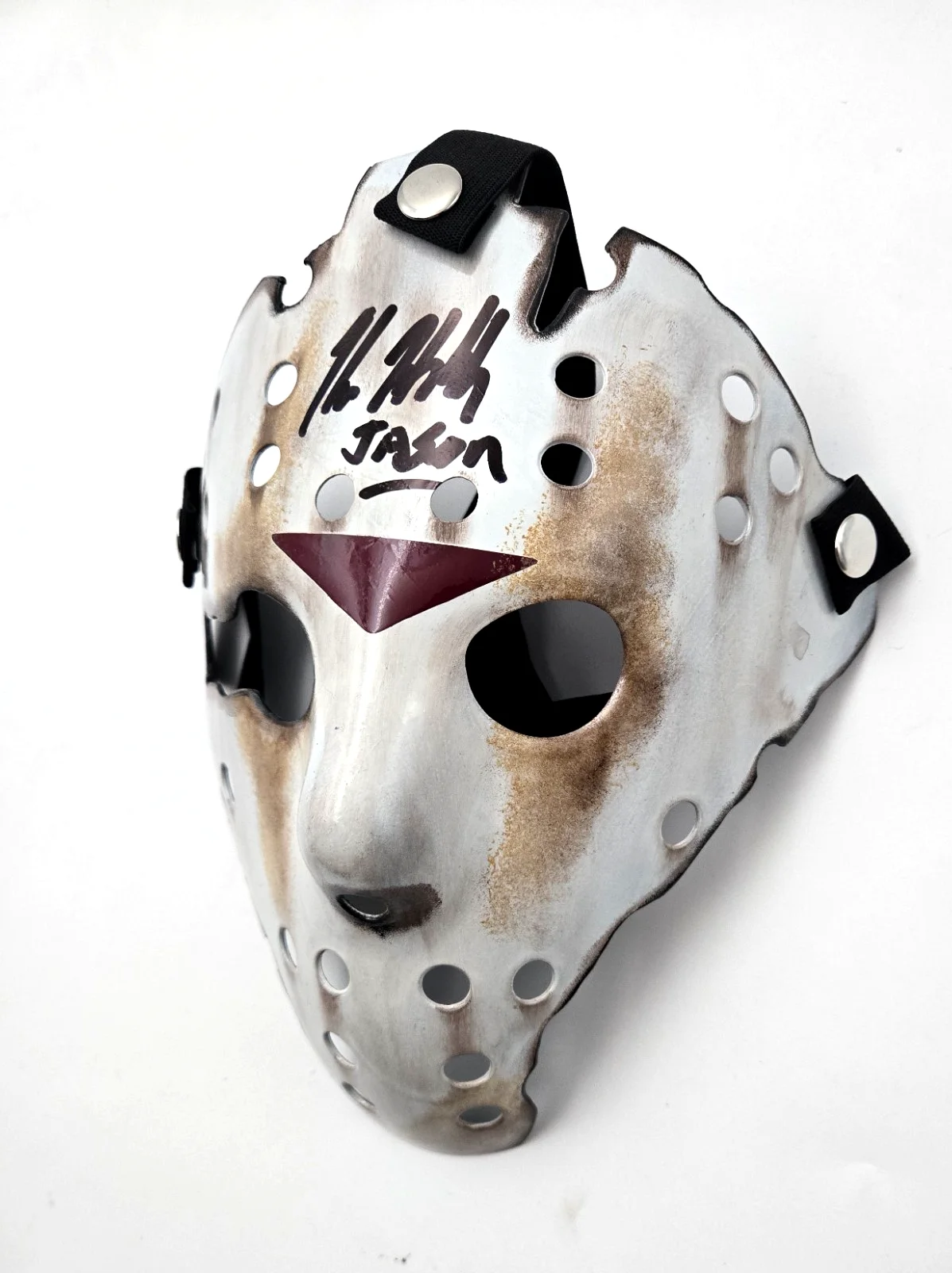 Kane Hodder — Kane Hodder Signed Jason Mask Autograph Friday the 13th Part 9 Beckett COA 998, image 3