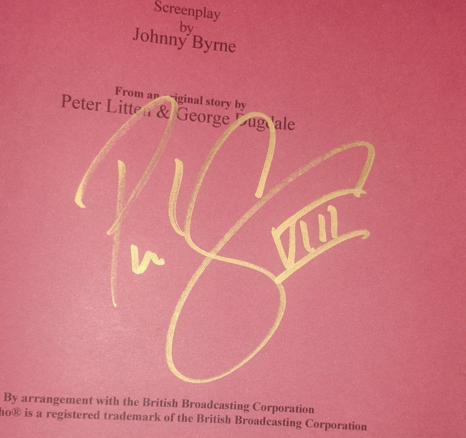 Paul McGann & Sylvester McCoy Hand Signed Doctor Who Script COA - NO US TARIFFS, image 3