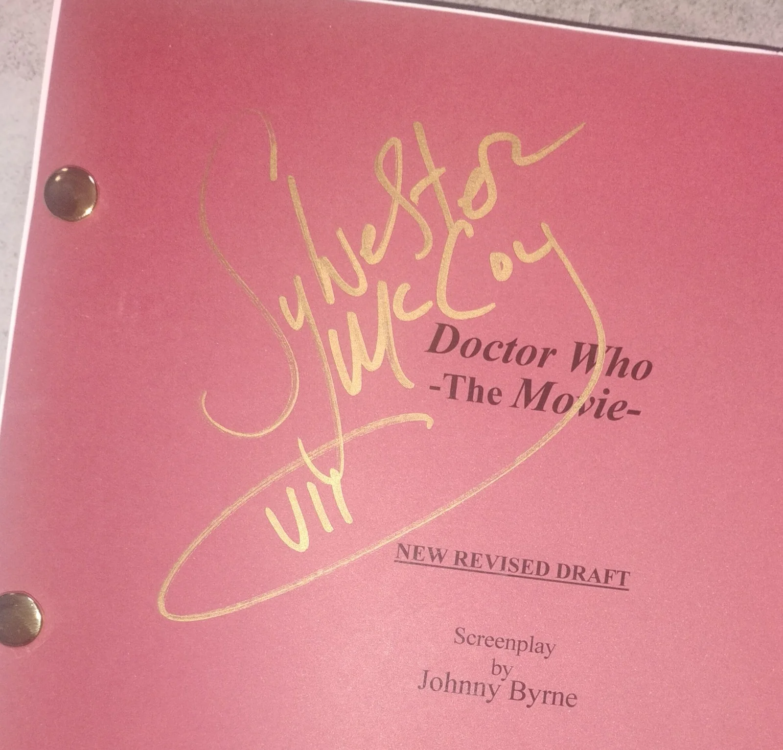 Paul McGann & Sylvester McCoy Hand Signed Doctor Who Script COA - NO US TARIFFS, image 4