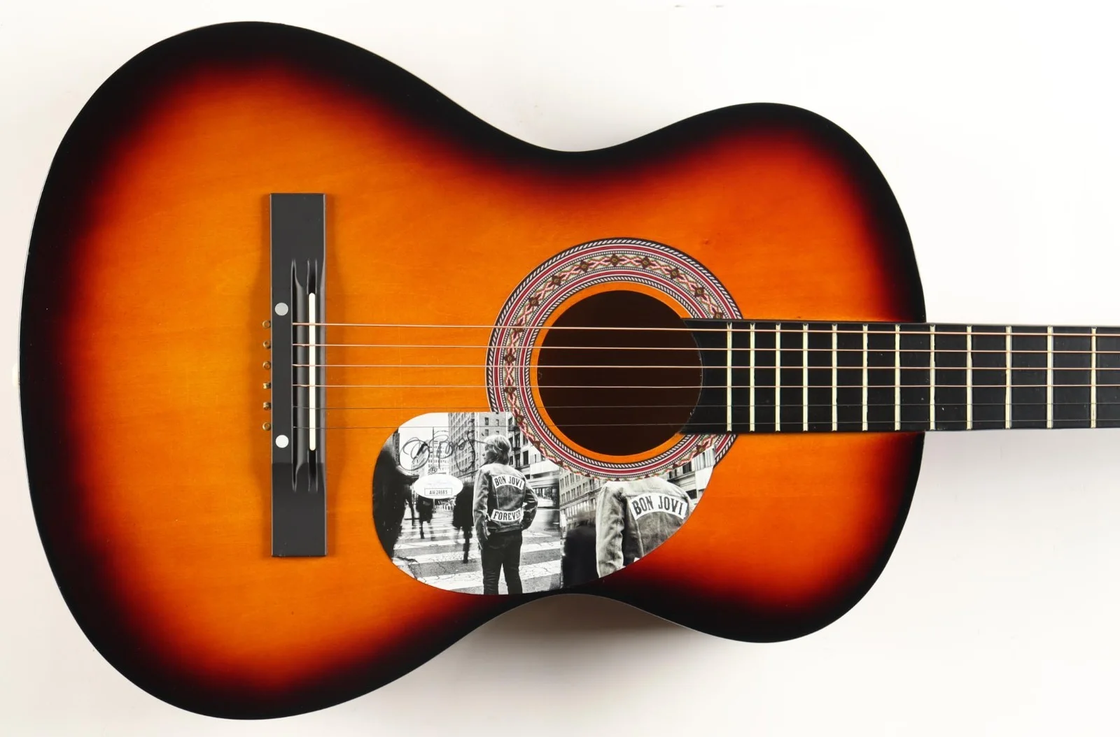 Jon Bon Jovi Signed Full Size Acoustic Guitar JSA, image 2
