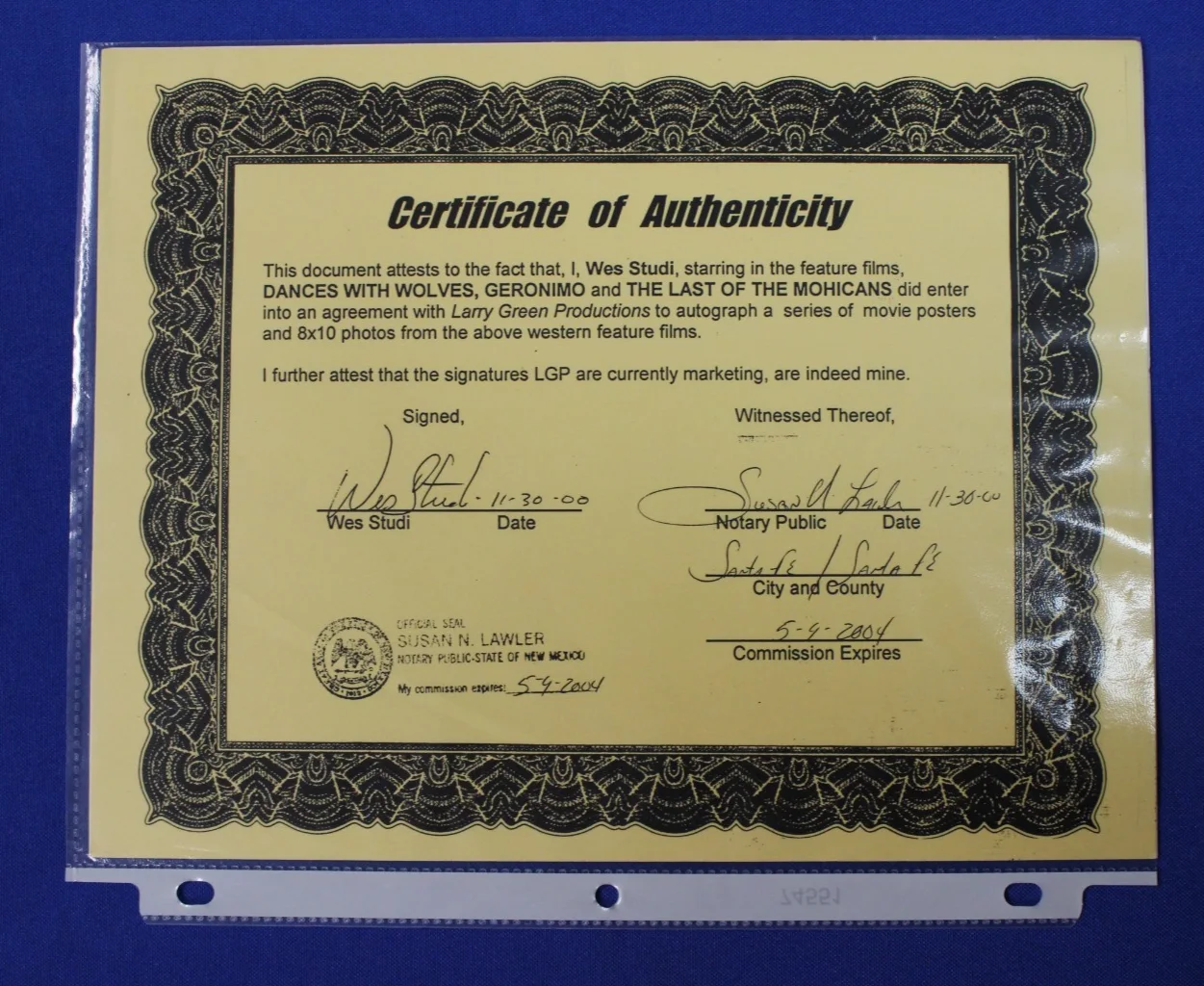 Wes Studi, Rodney Grant — Wes Studi & Rodney Grant Signed Photographs w/ COA Dances With Wolves, изображение 4