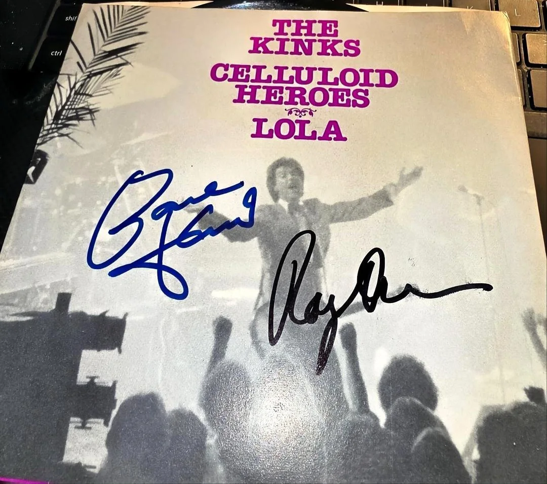 KINKS signed DAVE DAVIES & RAY DAVIES with UACC COA... on 45 rpm sleeve, изображение 4