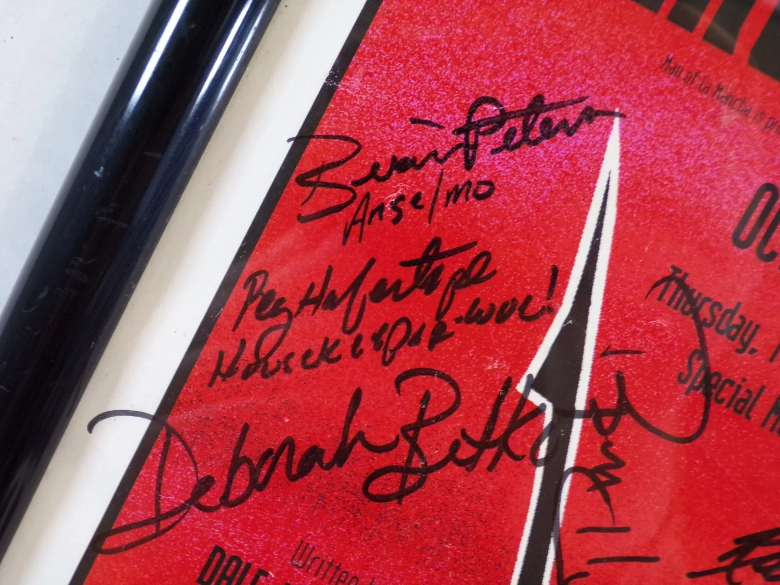 Man of La Mancha Oct/Nov 1997 Seacoast Theatre Poster AUTOGRAPHED BY CAST w/ COA, изображение 3