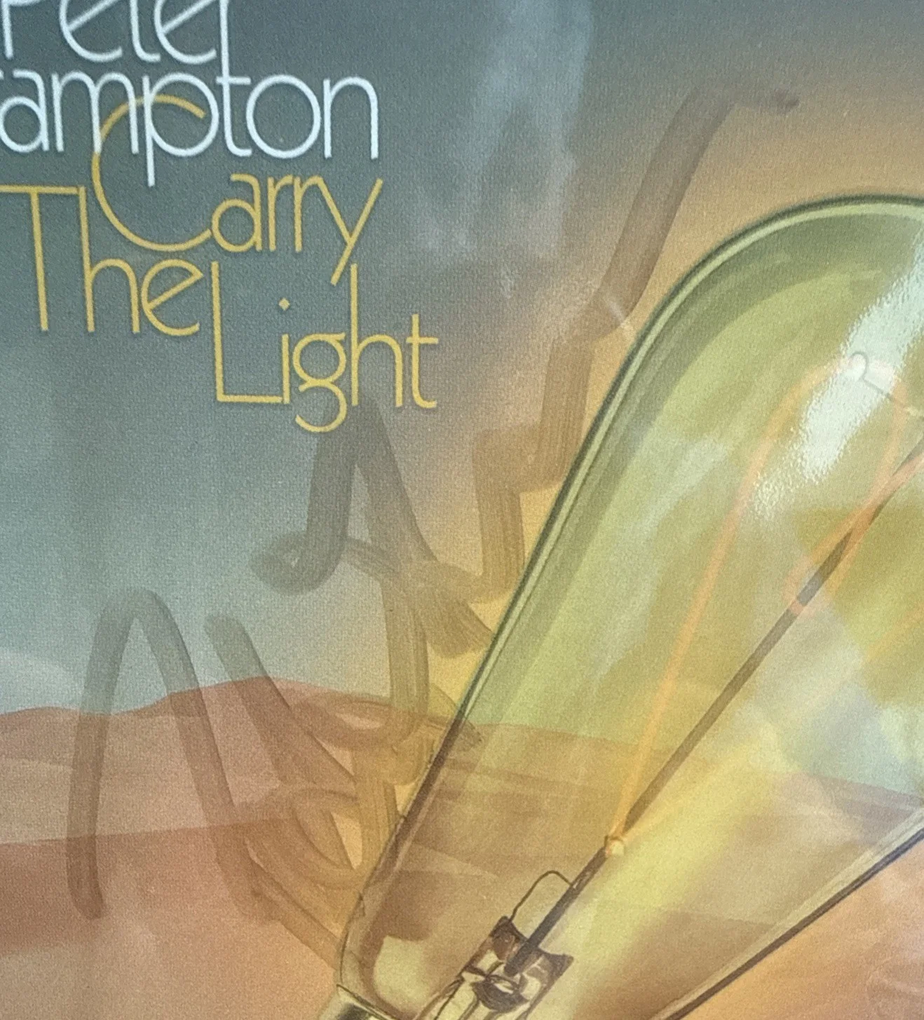 Peter Frampton: "Carry The Light" Limited Signed CD Insert, image 2