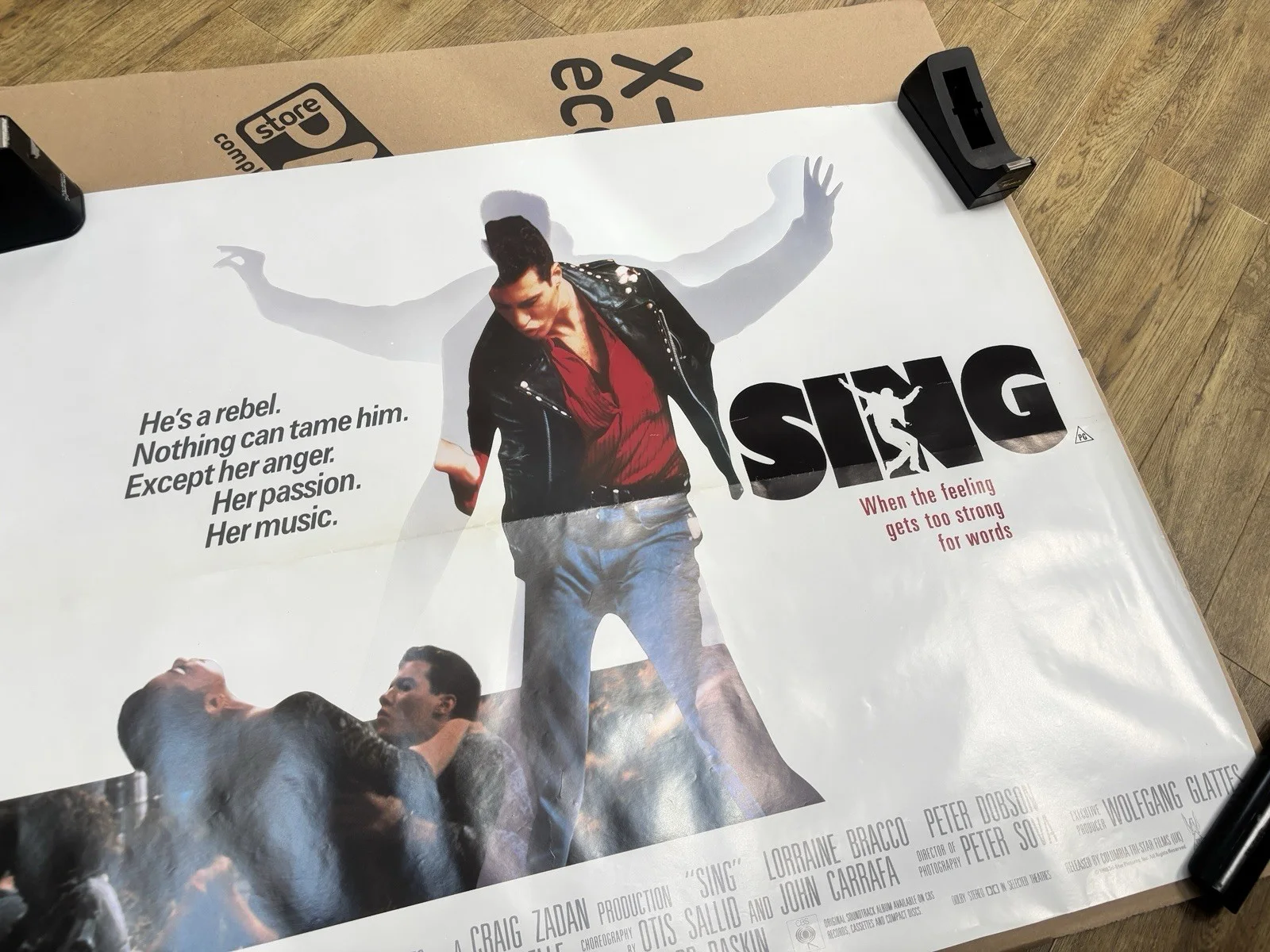 Sing Rare & Original Quad Film Cinema Movie Poster Lorraine Bracco, Peter Dobson, изображение 3