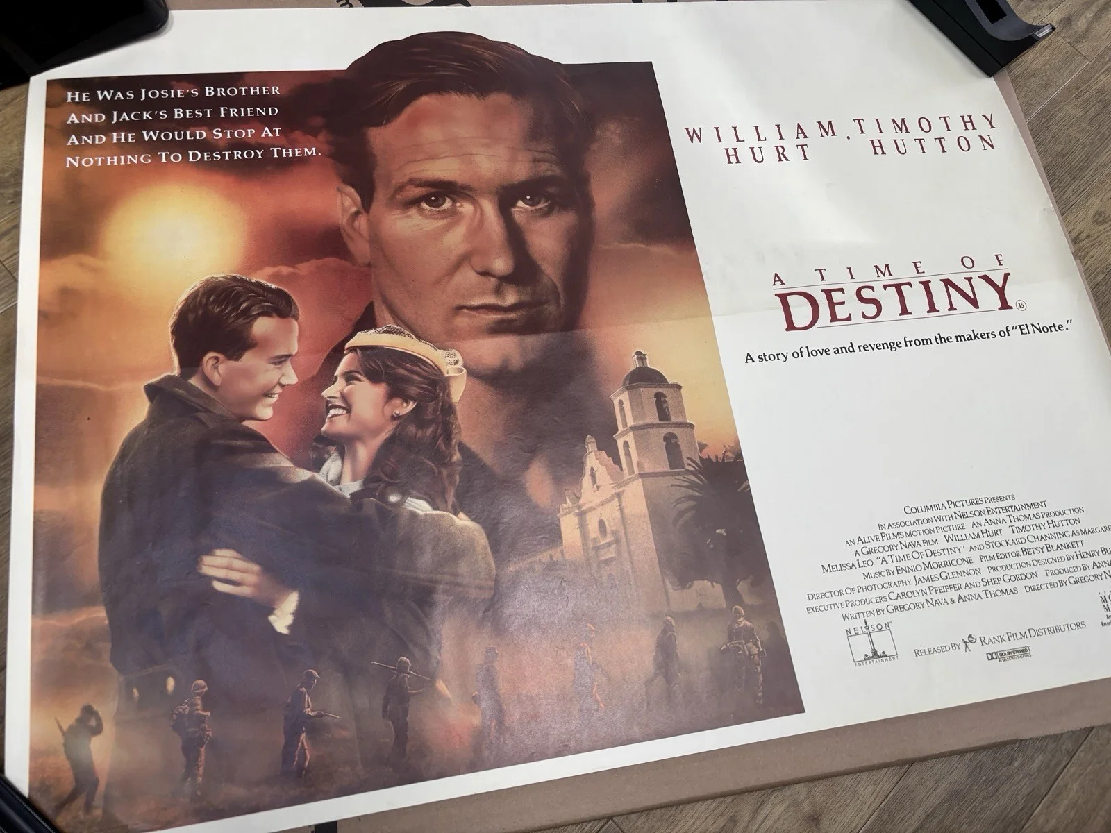 A TIME OF DESTINY (1988) Cinema Quad Movie Poster - William Hurt, Timothy Hutton, изображение 2