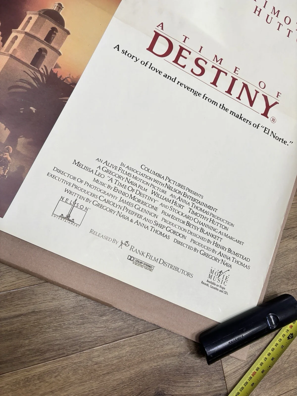 A TIME OF DESTINY (1988) Cinema Quad Movie Poster - William Hurt, Timothy Hutton, изображение 3