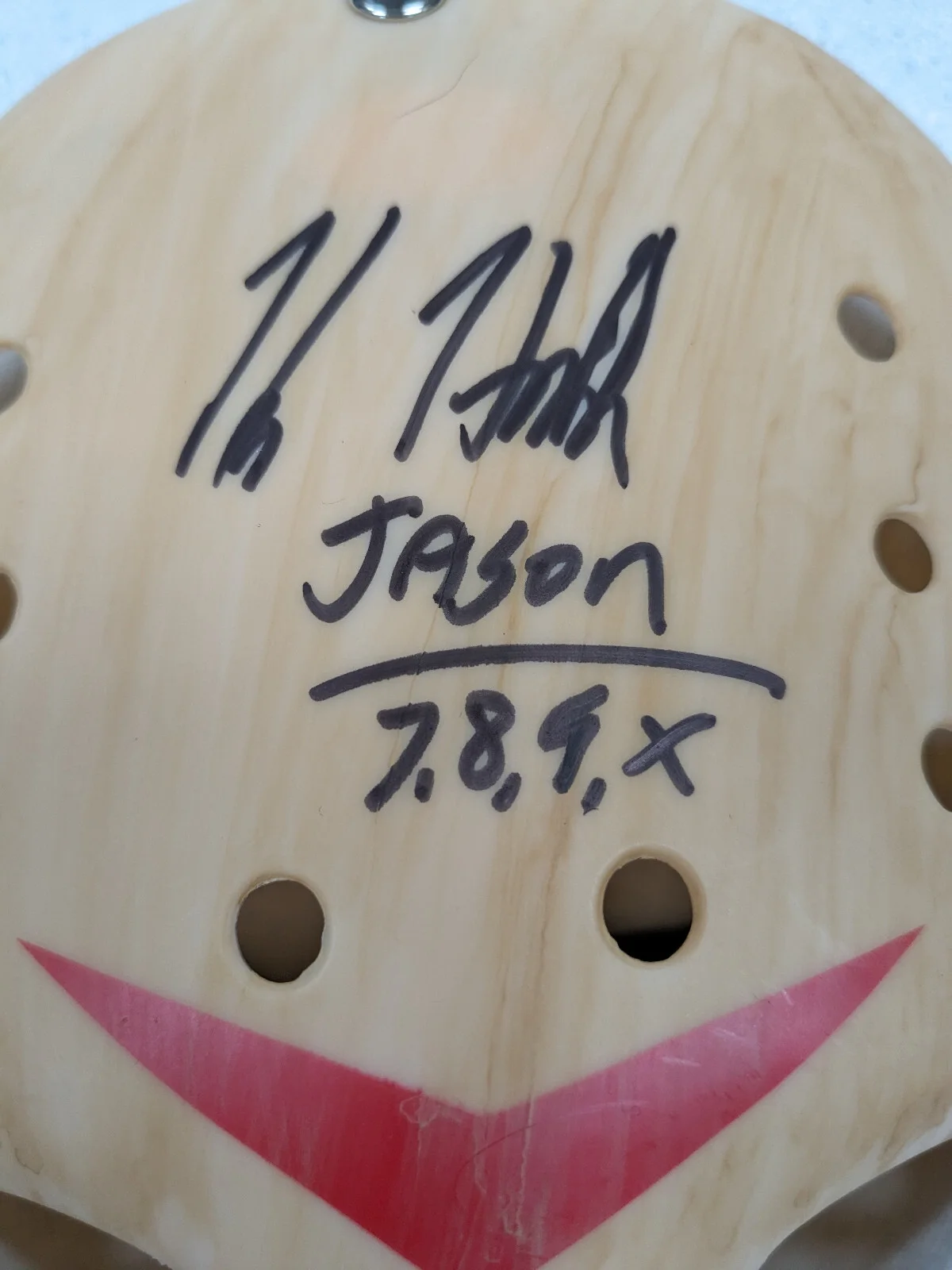 Kane HODDER CJ GRAHAM GILLETTE 3X Signed Hockey MASK JASON F13th BAS JSA COA Wd, изображение 3