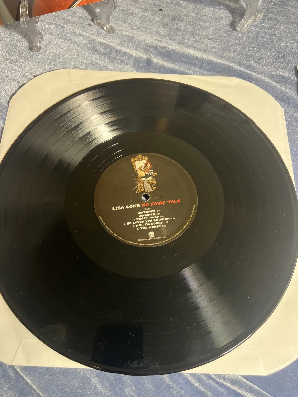 FRAMED Lisa Loeb No Fairy Tale Album LP Signed Double Time Super Rare NoOne Have, изображение 4