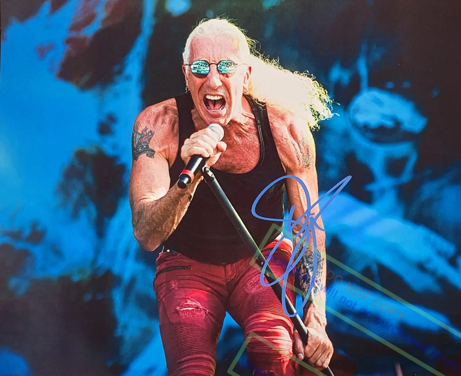 DEE SNIDER — DEE SNIDER Signed Autographed 8X10 Photo