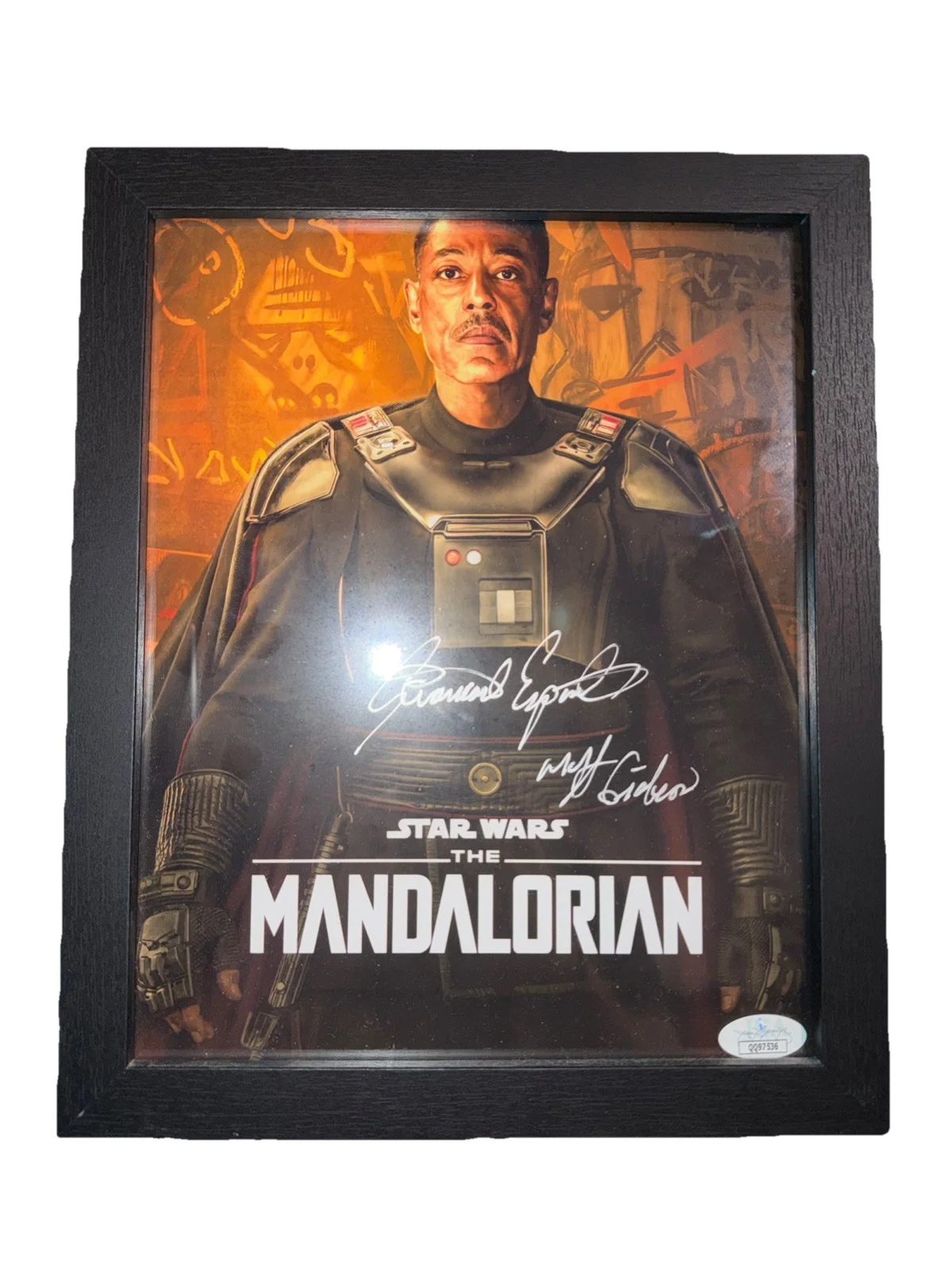 Giancarlo Esposito — Giancarlo Esposito "The Mandalorian" AUTOGRAPH Signed 8x10 Photo JSA COA W/FRAME