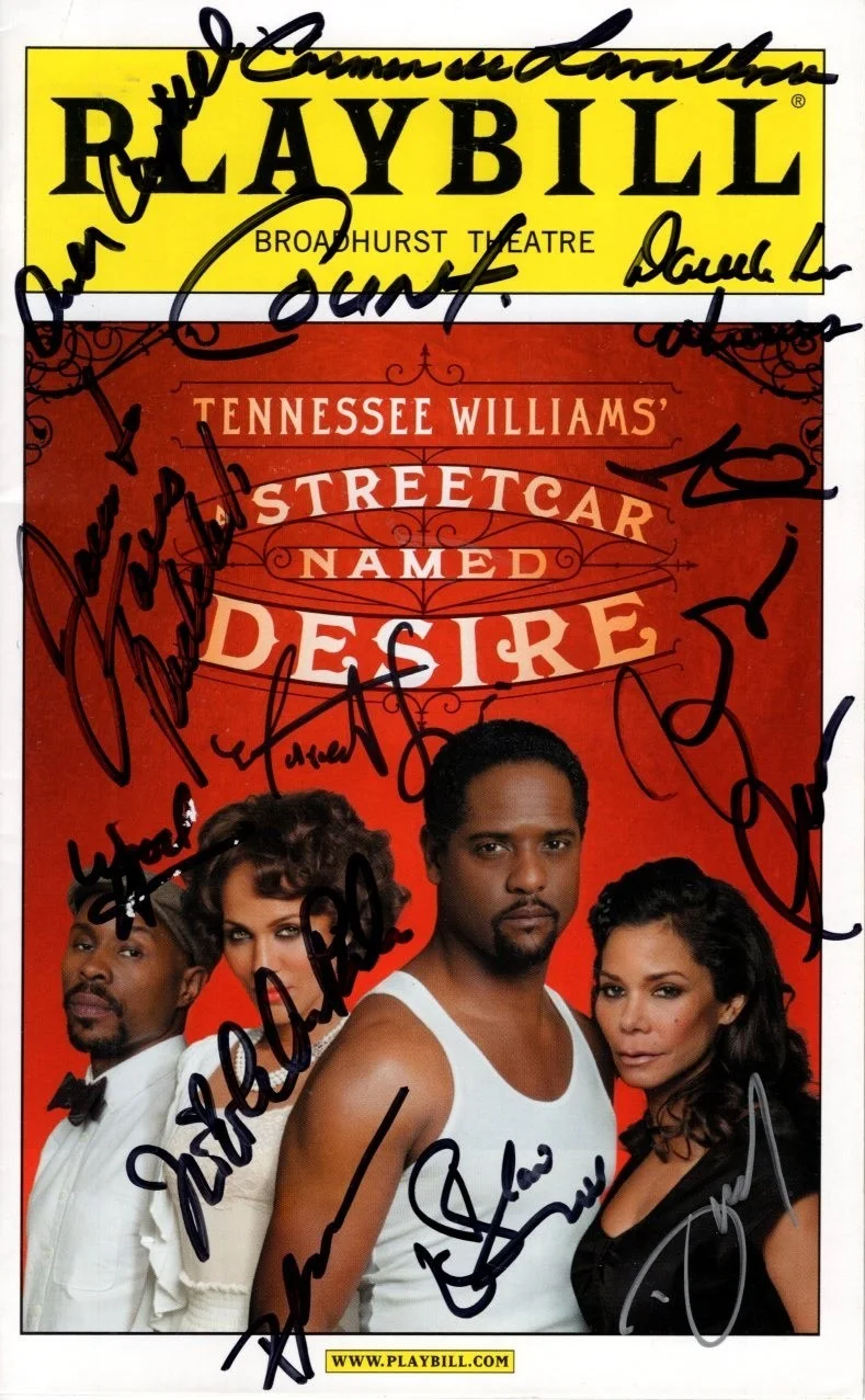 Cast — Tennessee Williams' A Streetcar Named Desire Signed Autographed Cast Playbill