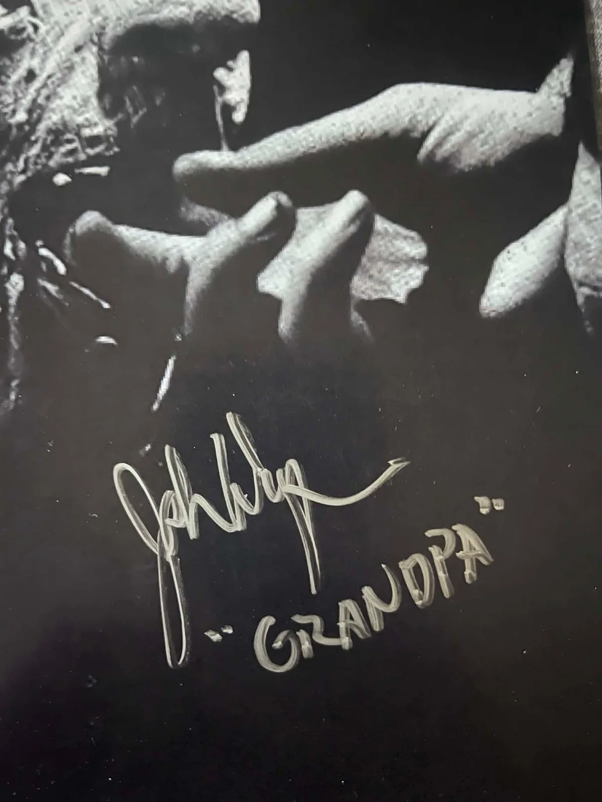 John Dugan — John Dugan Grandpa Sawyer Signed 8x10 From Original TCM - 1974 + 4x6 Proof Photo, изображение 2
