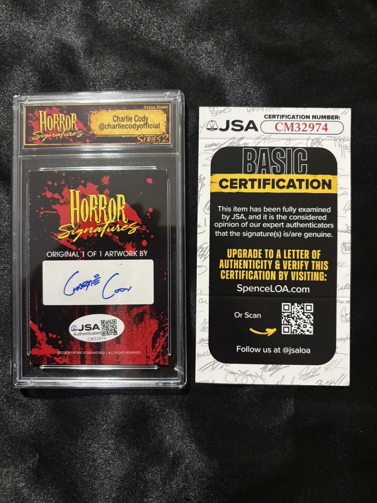 Horror Signatures Jennifer Tilly Signed 1 of 1 Sketch Card JSA Tiffany, image 2