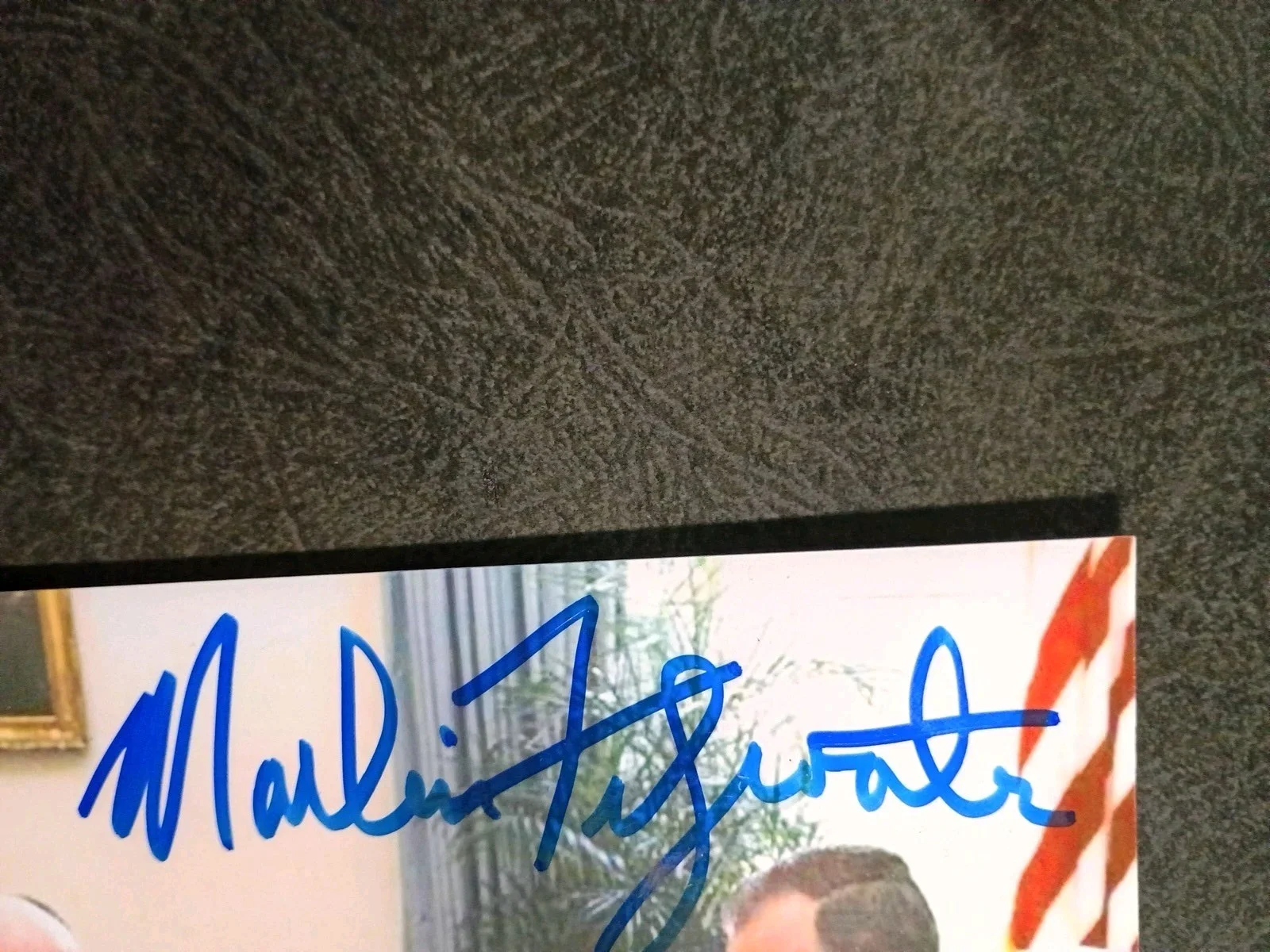 MARLIN FITZWATER — MARLIN FITZWATER Hand Signed Autograph 4X6 Photo - WHITE HOUSE PRESS SECRETARY, изображение 2