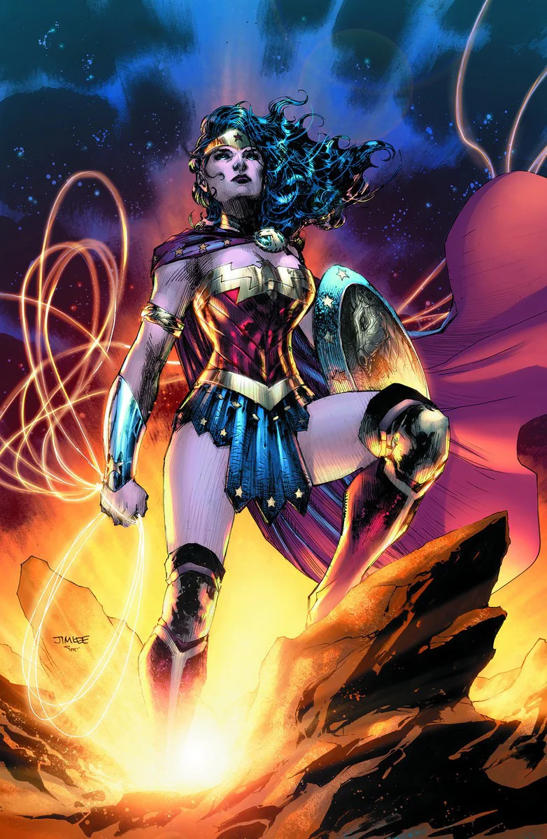 Jim Lee — Jim Lee SIGNED Wonder Woman Goddess Superman DC Giclee on Paper Ltd Ed of 250