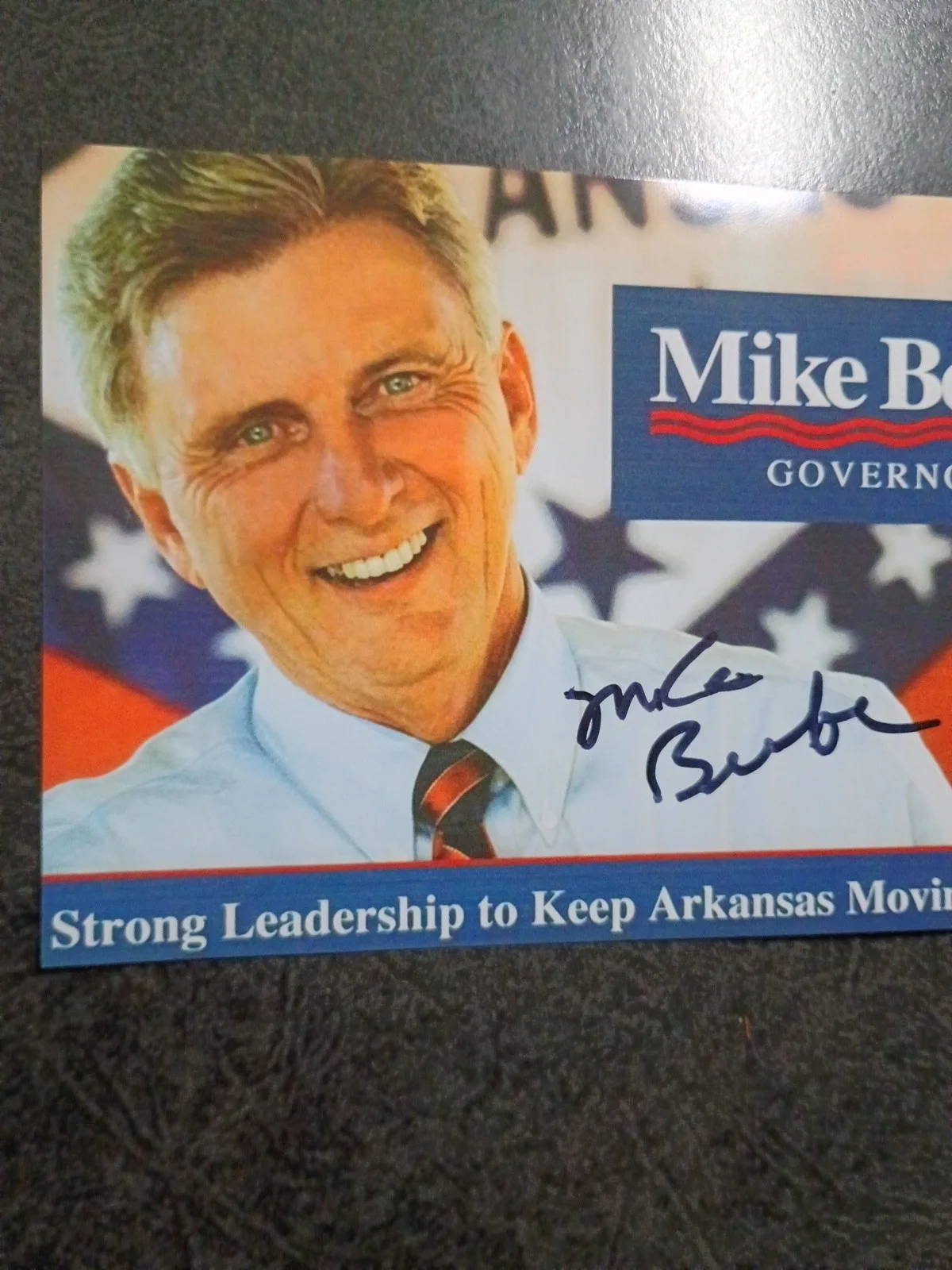 JILLIAN BARBERIE — MIKE BEEBE Hand Signed Autograph 4X6 Photo - 45TH GOVERNOR OF ARKANSAS, image 3