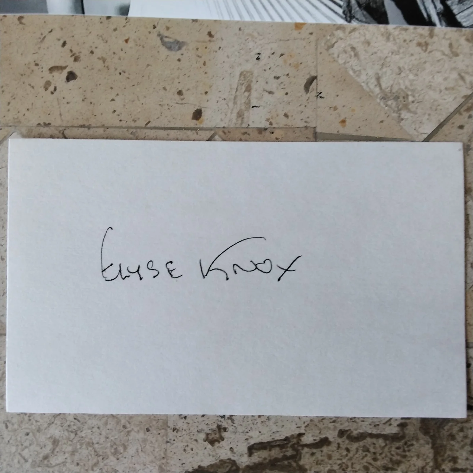 Elyse Knox — Elyse Knox SIGNED Card Photo 40s B Movie Actress Mummy's Tomb Joe Palooka Films, изображение 3
