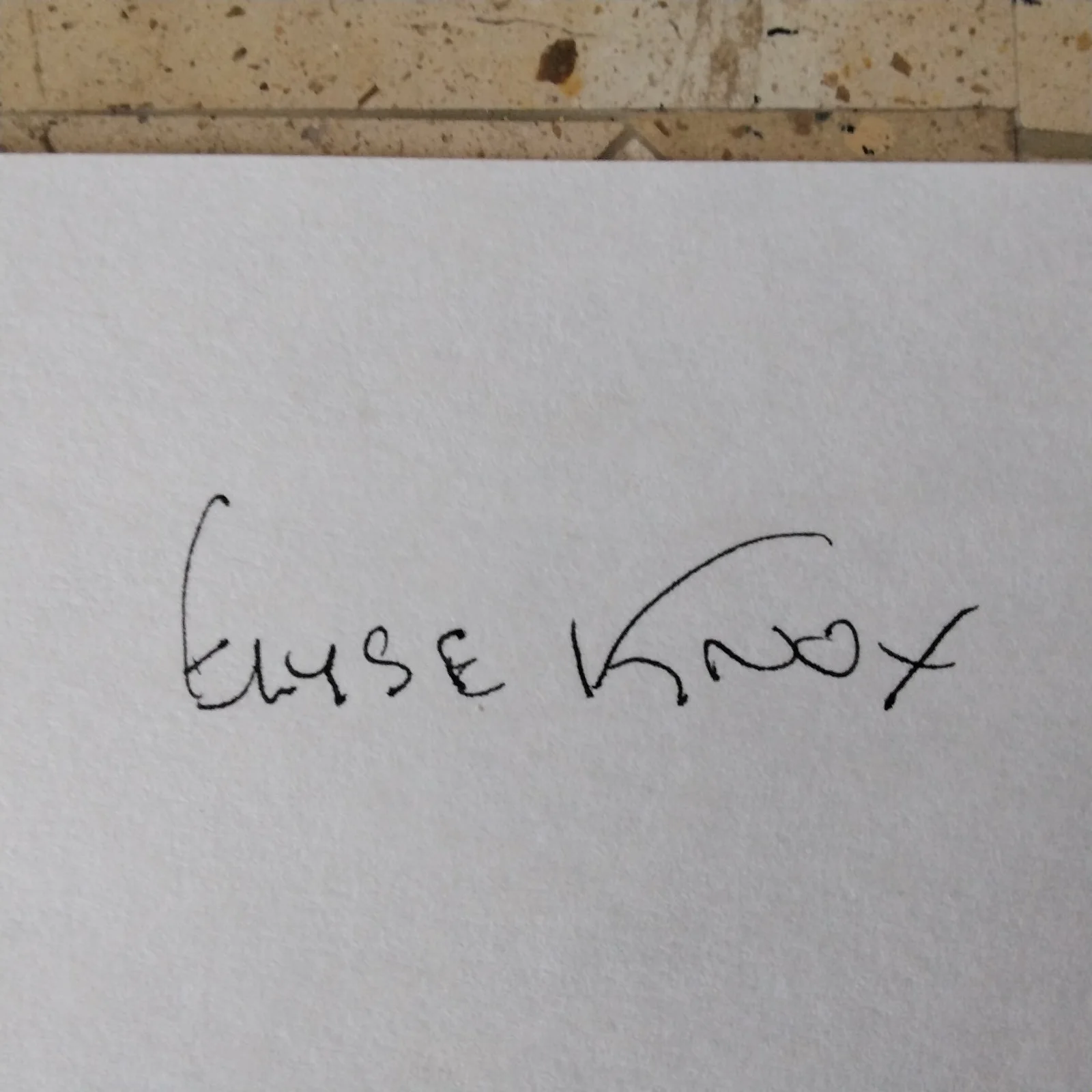 Elyse Knox — Elyse Knox SIGNED Card Photo 40s B Movie Actress Mummy's Tomb Joe Palooka Films, изображение 4