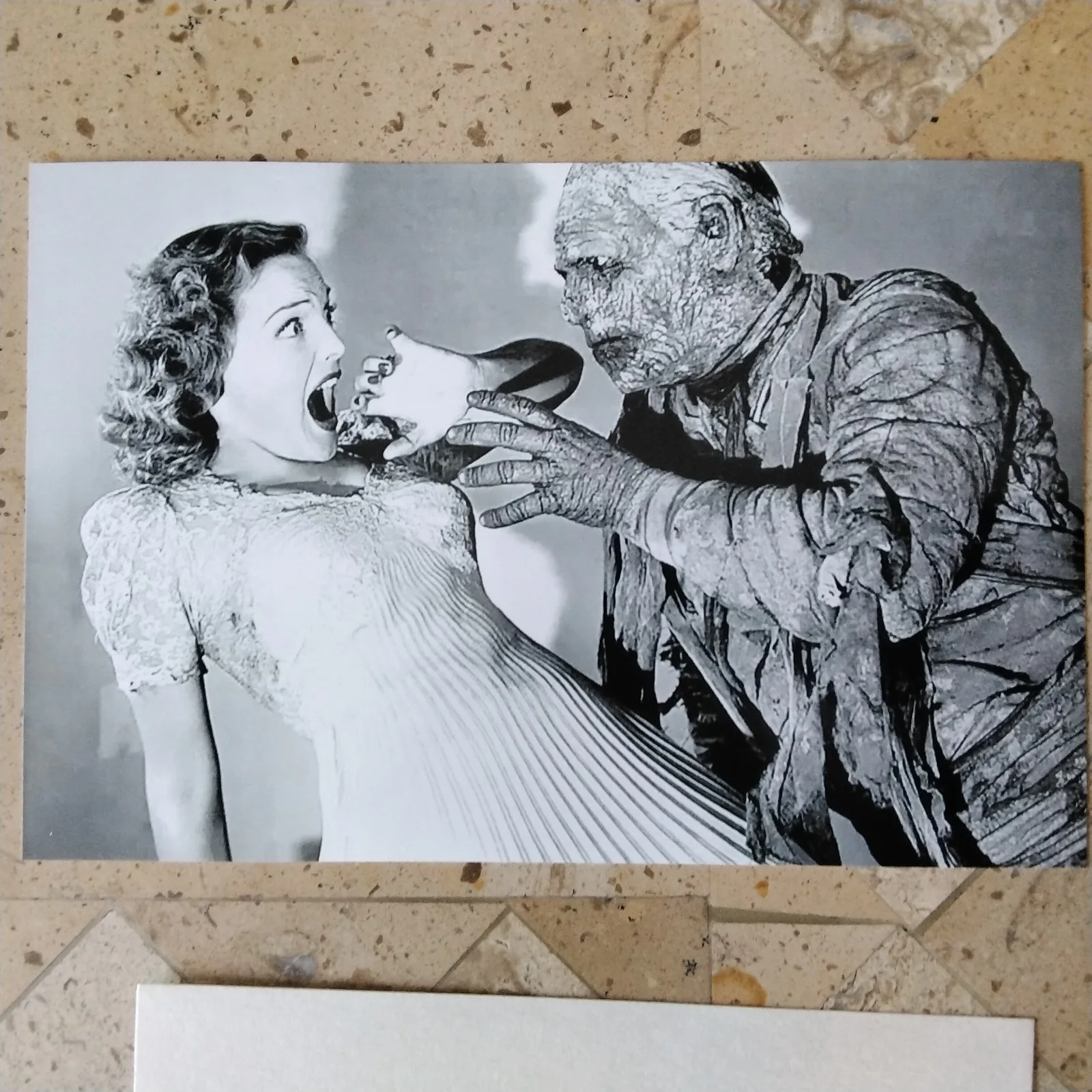 Elyse Knox — Elyse Knox SIGNED Card Photo 40s B Movie Actress Mummy's Tomb Joe Palooka Films, изображение 5