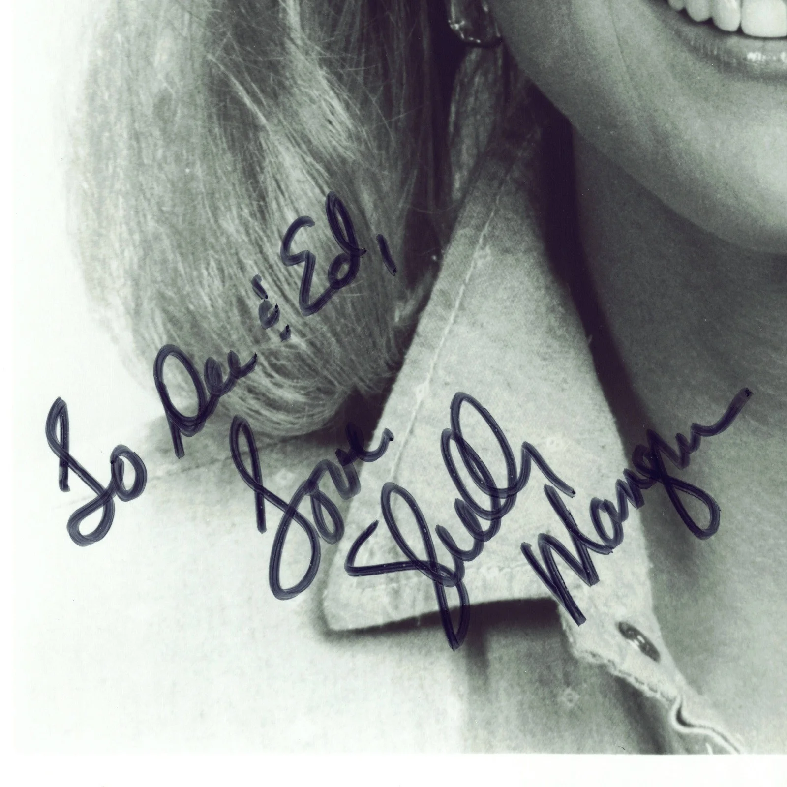 Shelley Mangrum Signed Autograph 8x10 B&W TNN Nashville Network Promo Photo VTG, изображение 2