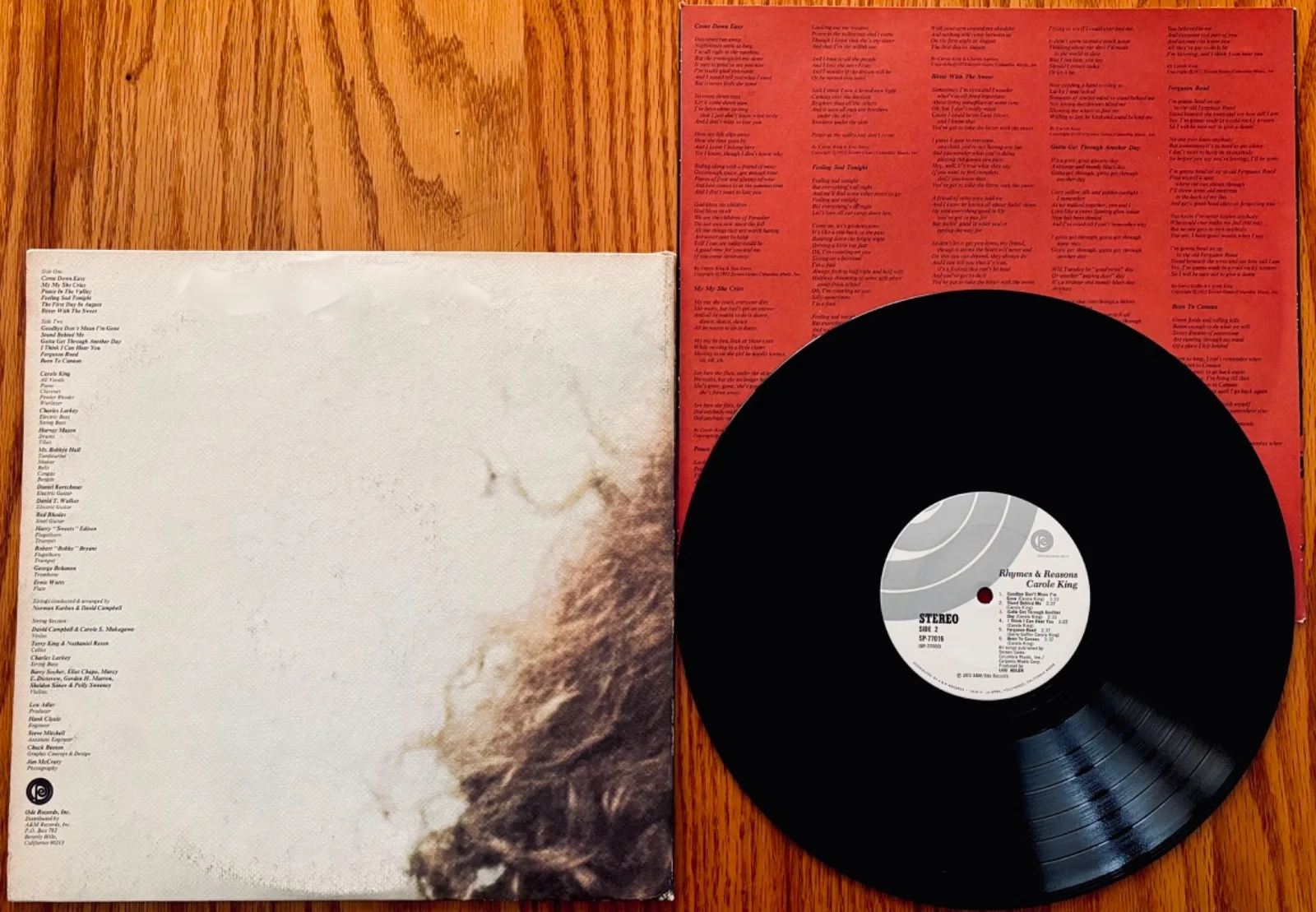 CAROLE KING Signed RHYMES & REASONS Album~Singer Songwriter~ODE #SP-77016~Top!, изображение 2
