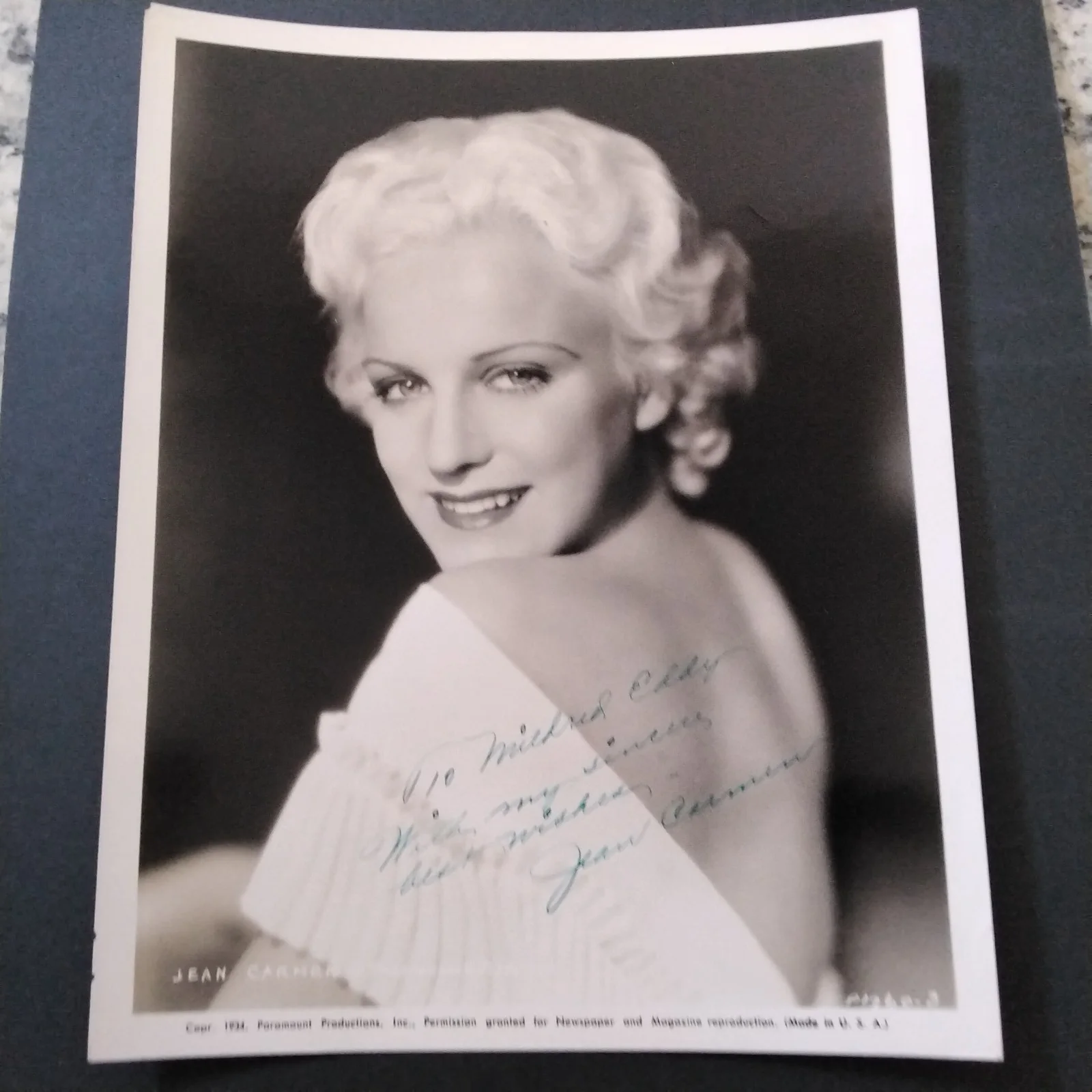 Jean Carmen SIGNED 1934 Photo 30s Film Actress 3 Stooges Born to Battle Westerns, изображение 2