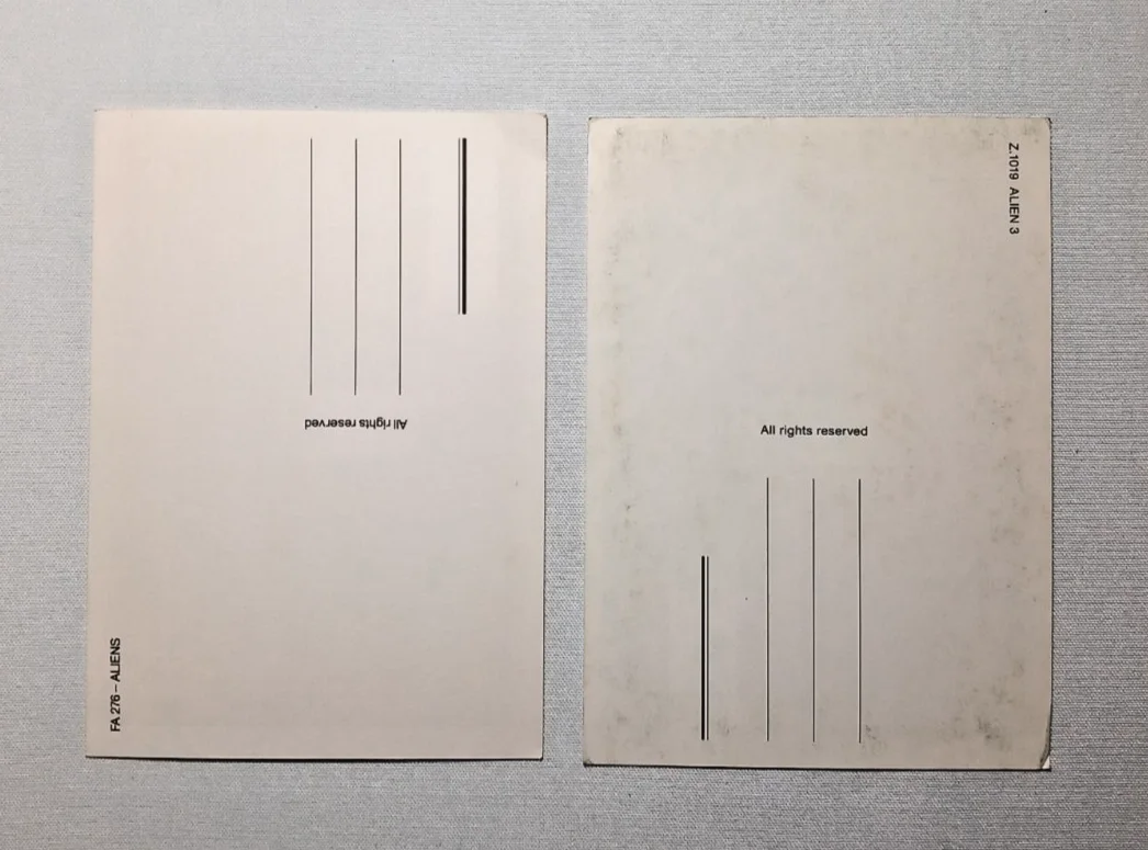 Aliens + Alien 3 Movie Poster Art Vintage Cinema Promo Postcard Bundle. x2 Cards, изображение 2
