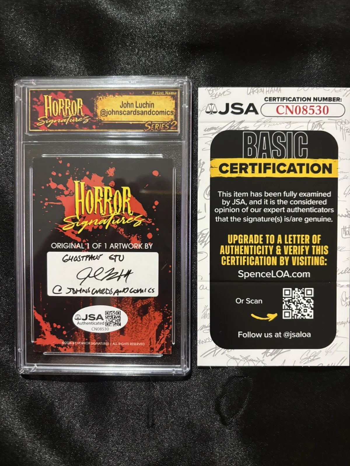 Horror Signatures Matthew Lillard Signed 1 of 1 Sketch Card JSA Scream, image 2