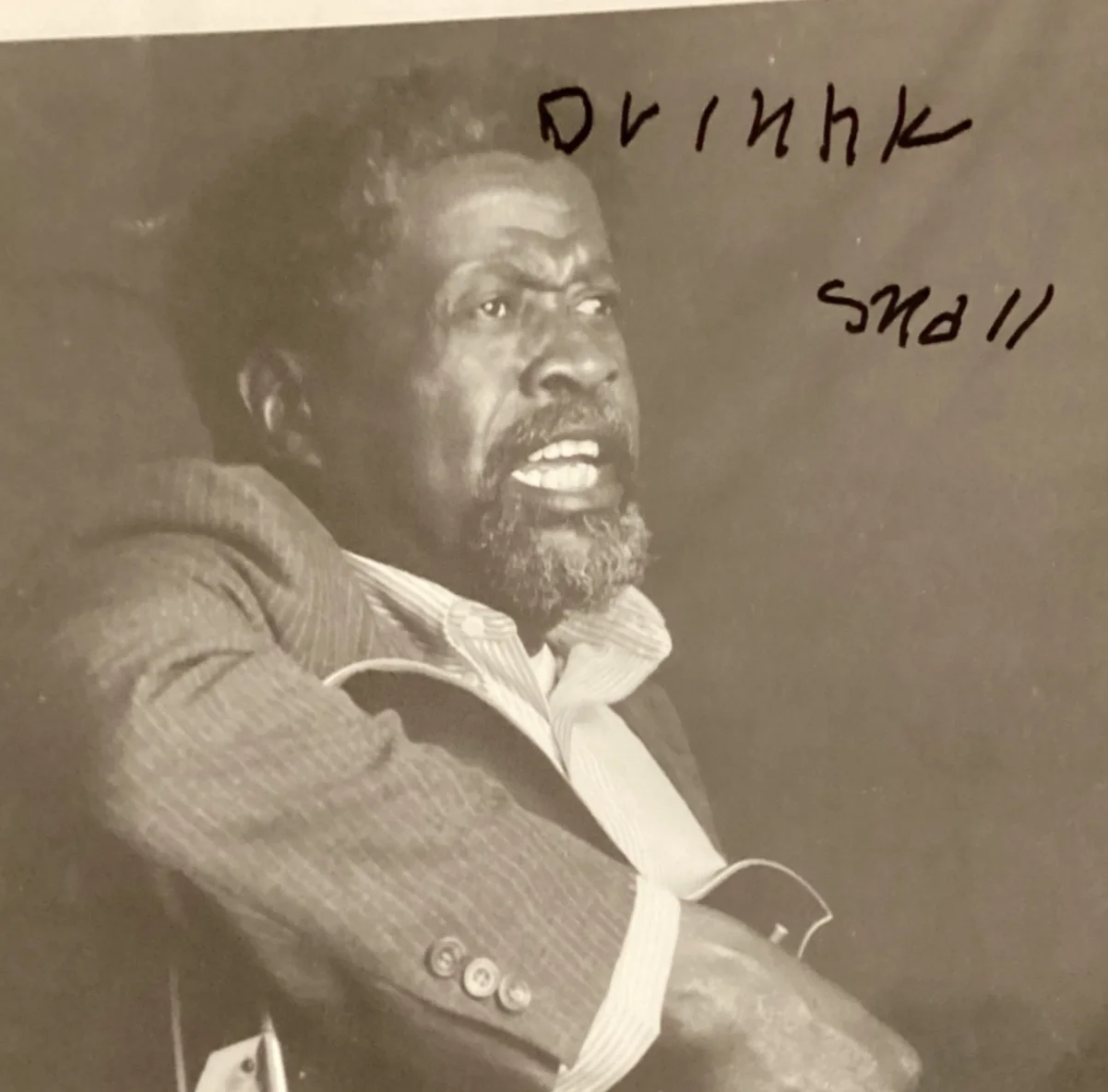 DRINK SMALL Signed Promo Photo Autographed 8x10 The Blues Doctor, изображение 3