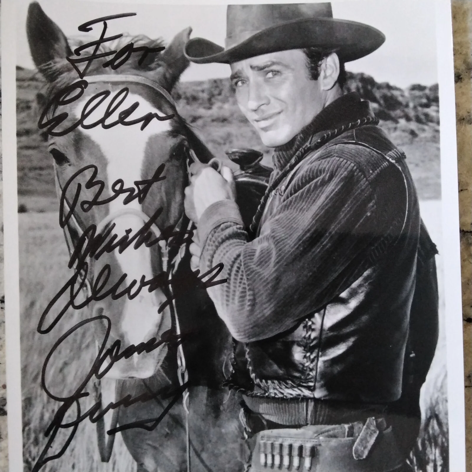James Drury SIGNED Photo 60s TV Film Actor The Virginian Elvis Love Me Tender, изображение 5