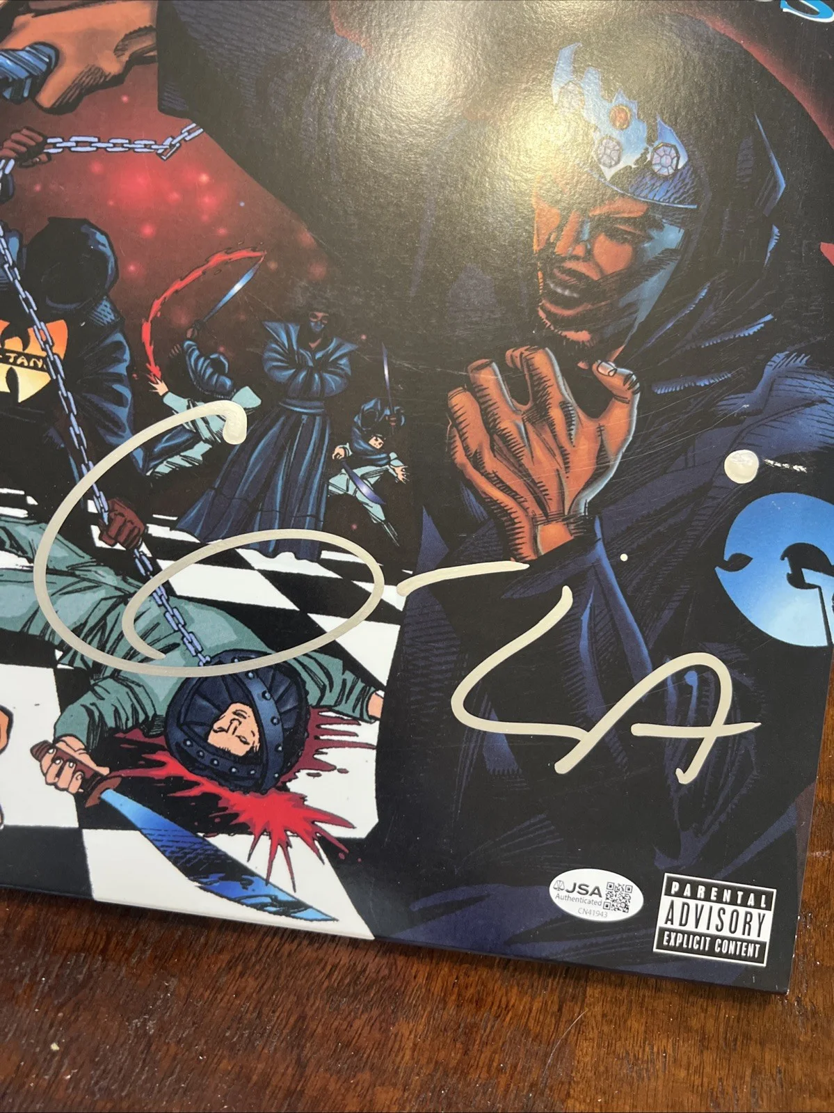 GZA Signed Liquid Swords Vinyl LP Record JSA Coa Autographed Genius, image 2